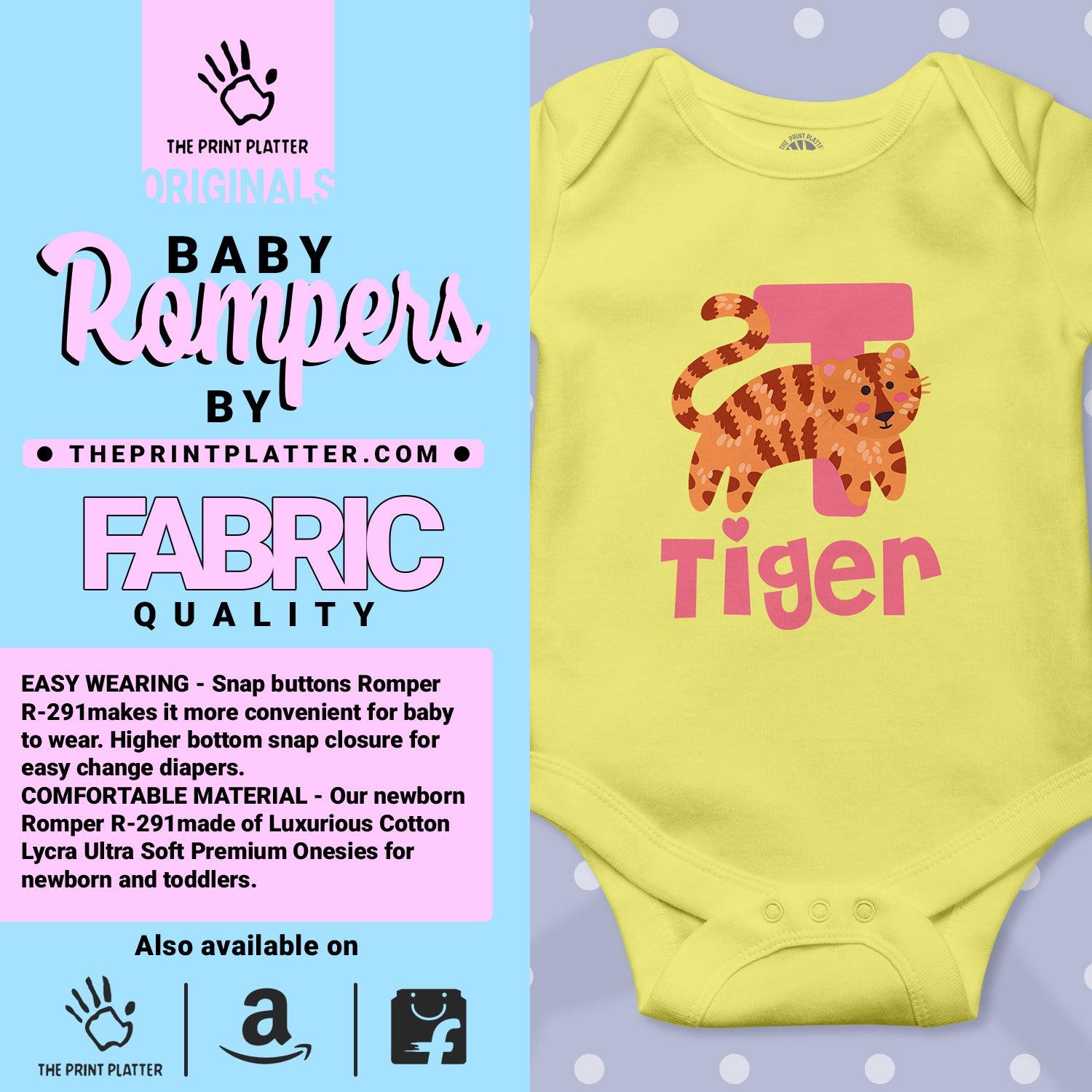 Tiger Unisex Half Sleeve Romper