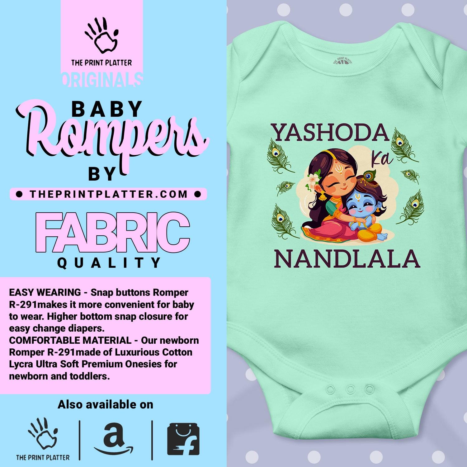 Yashoda Ka Nandlala Unisex Half Sleeve Romper
