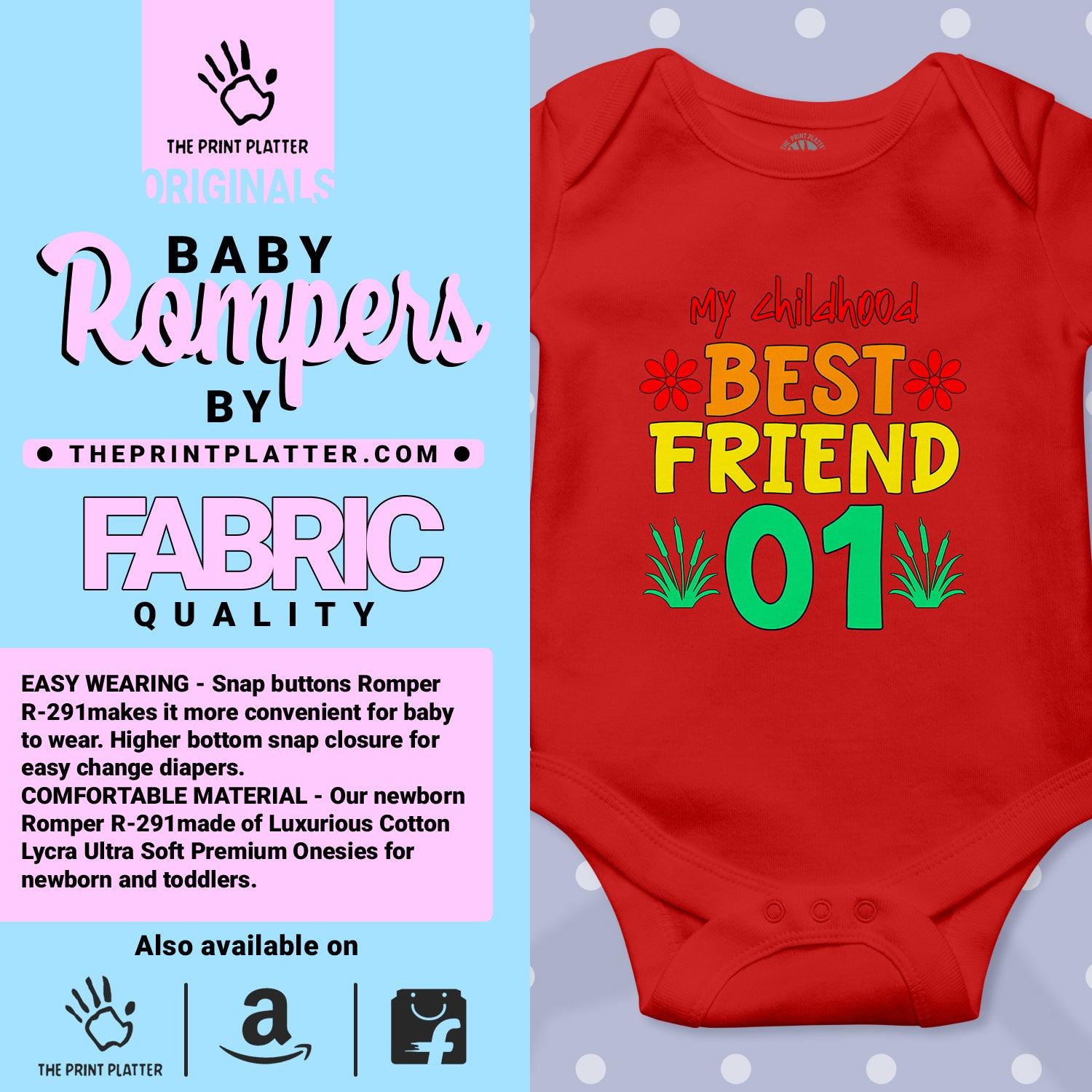 My Childhood Best Friend 01 Unisex Half Sleeve Romper