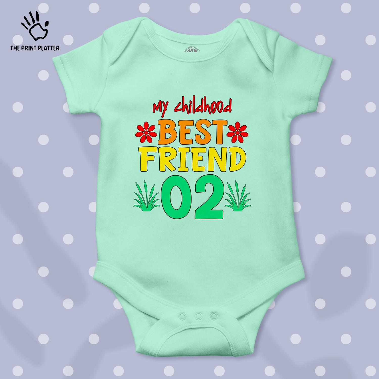 My Childhood Best Friend 02 Unisex Half Sleeve Romper