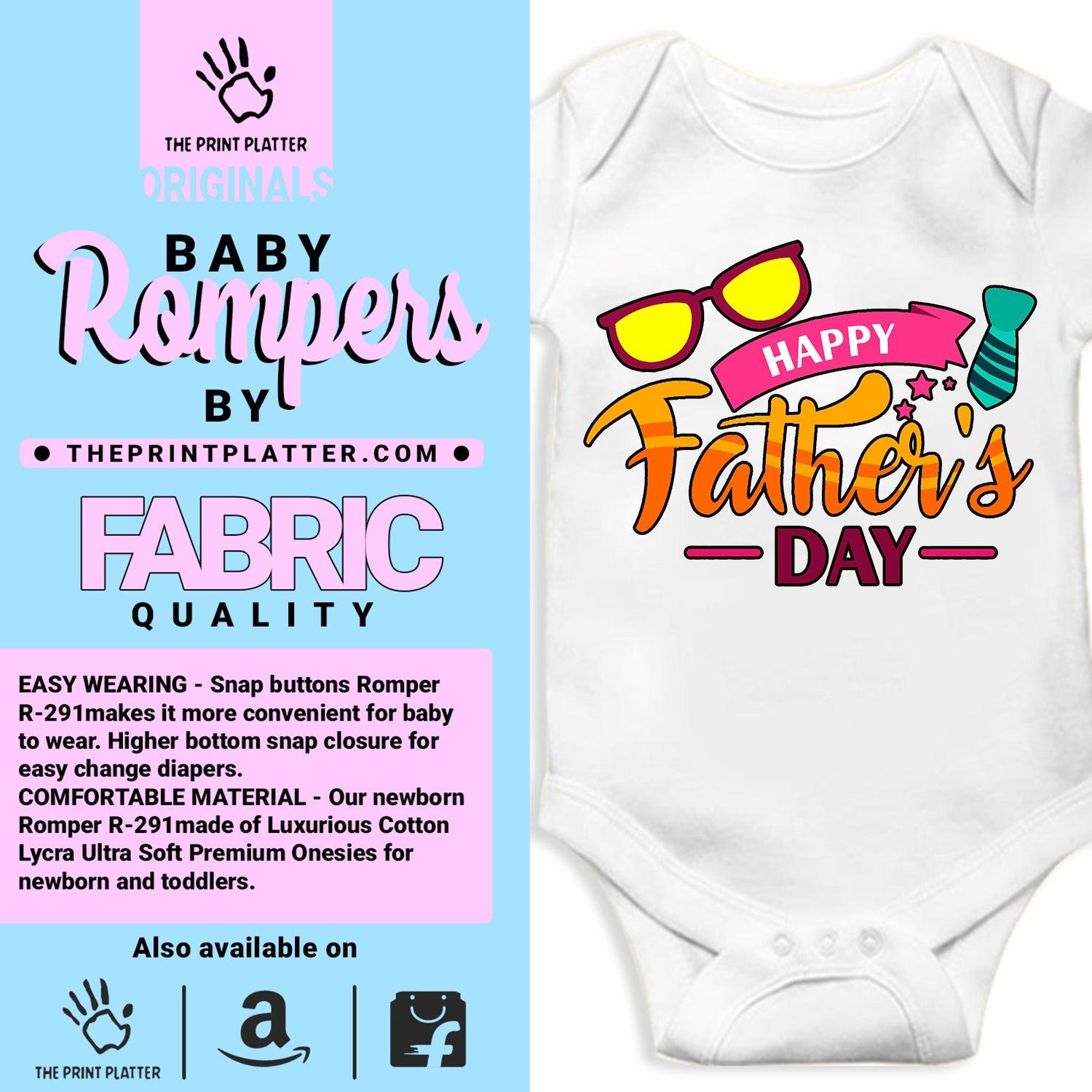 Cool Father's Day Unisex Half Sleeve Romper