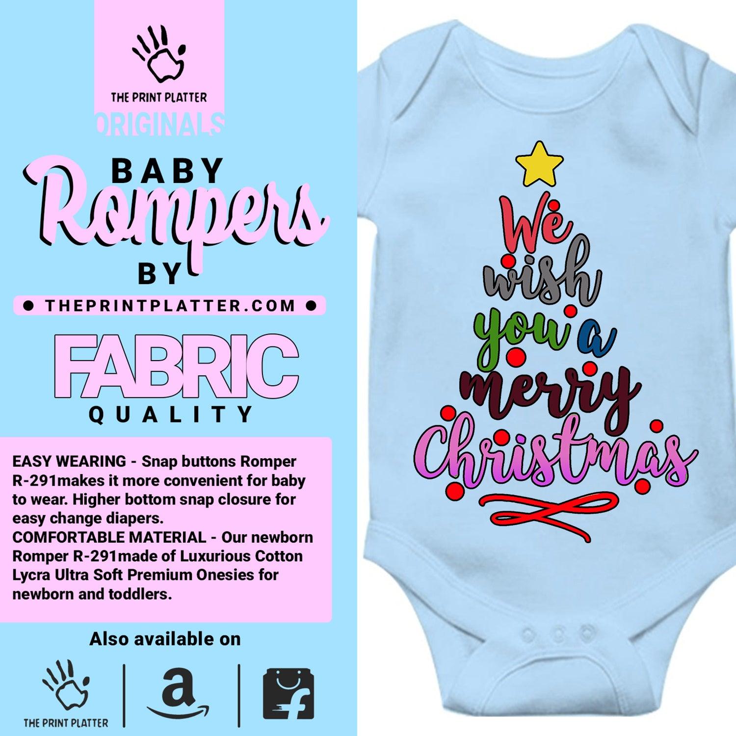 We Wish You A Merry Christmas Unisex Half Sleeve Romper