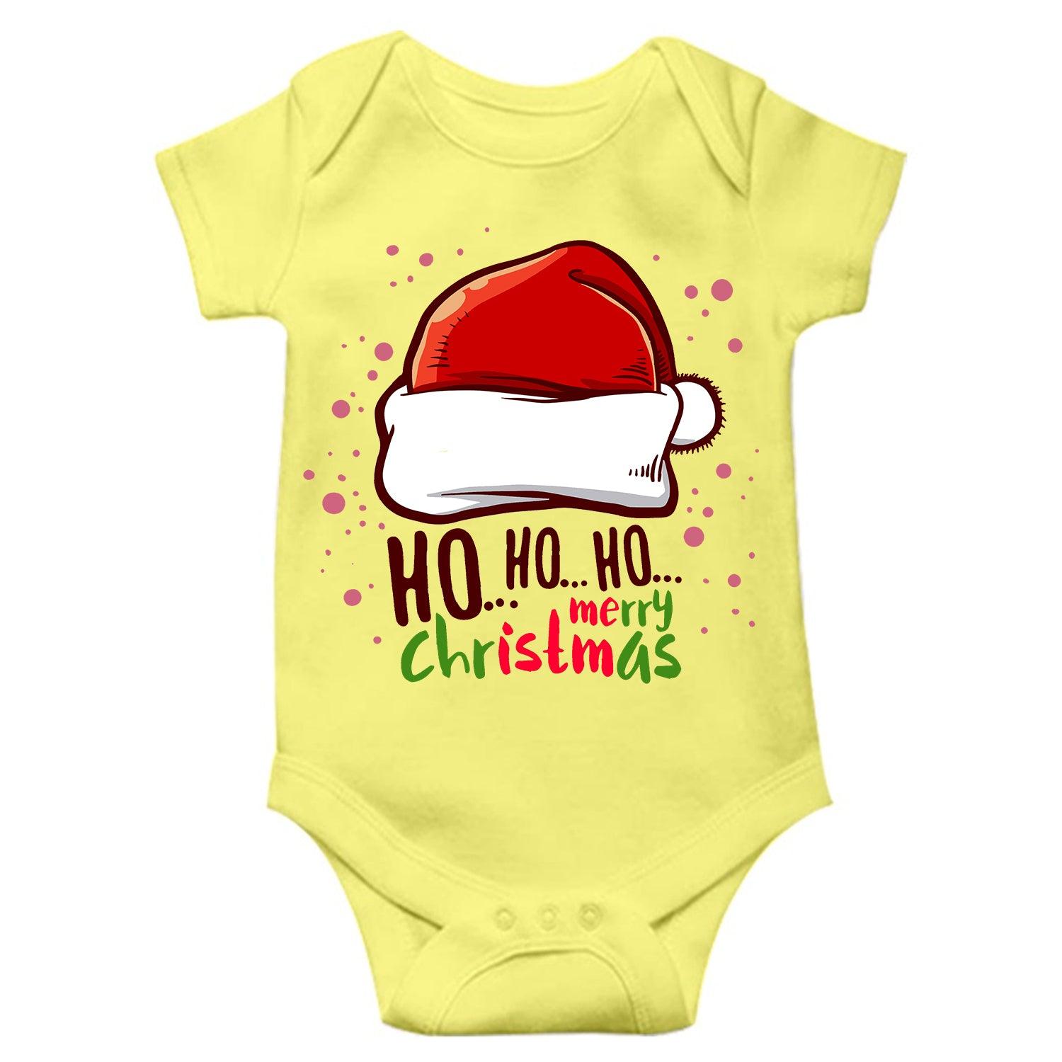 Ho ho ho Merry Christmas Unisex Half Sleeve Romper
