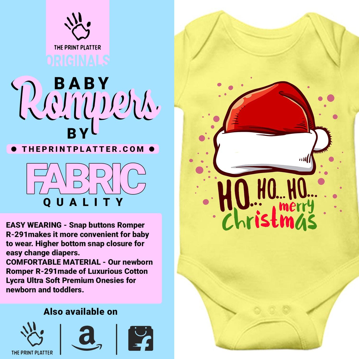 Ho ho ho Merry Christmas Unisex Half Sleeve Romper