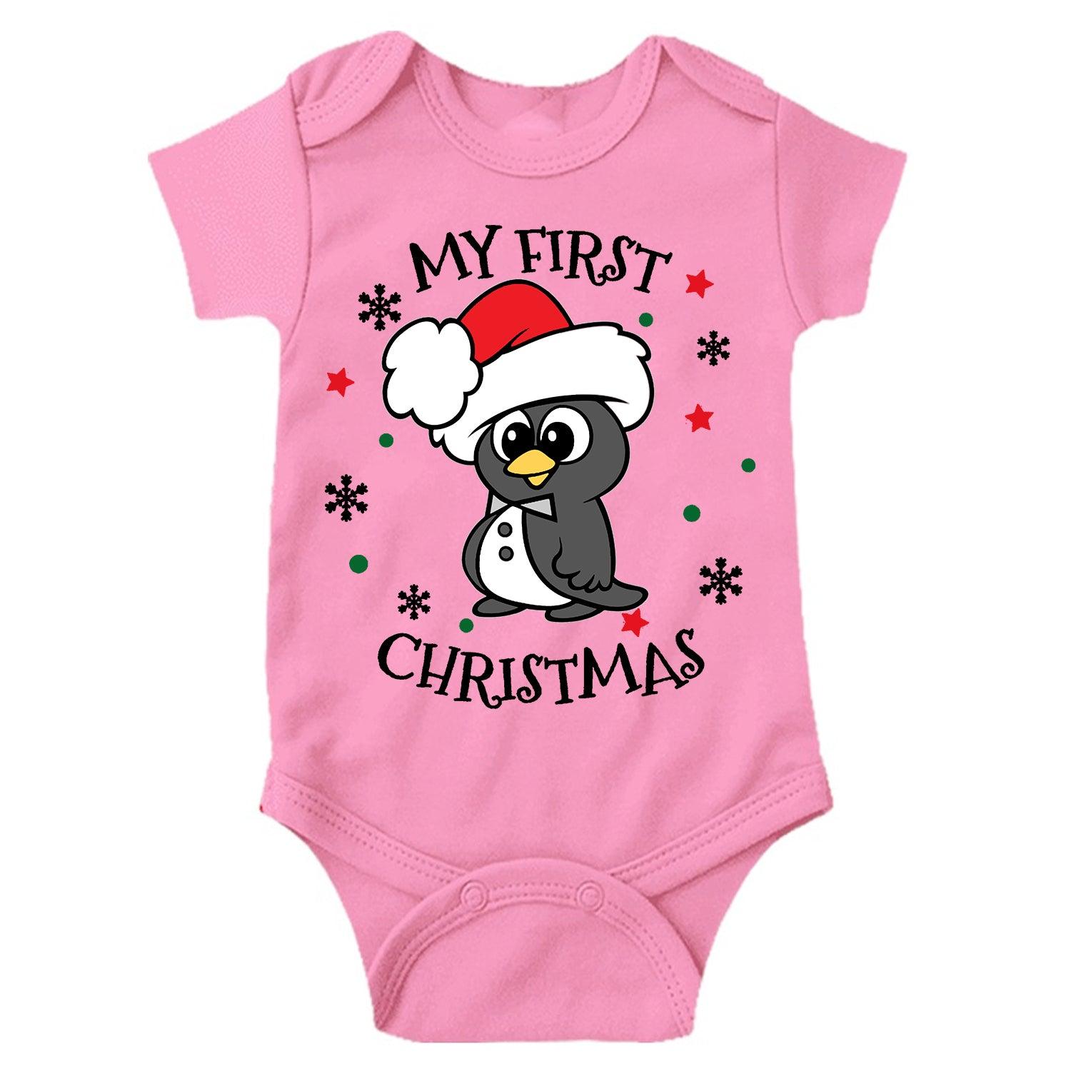 My First Christmas Unisex Half Sleeve Romper