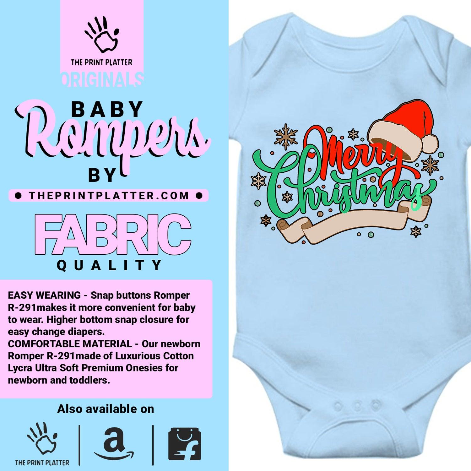 Merry Christmas Unisex Half Sleeve Romper
