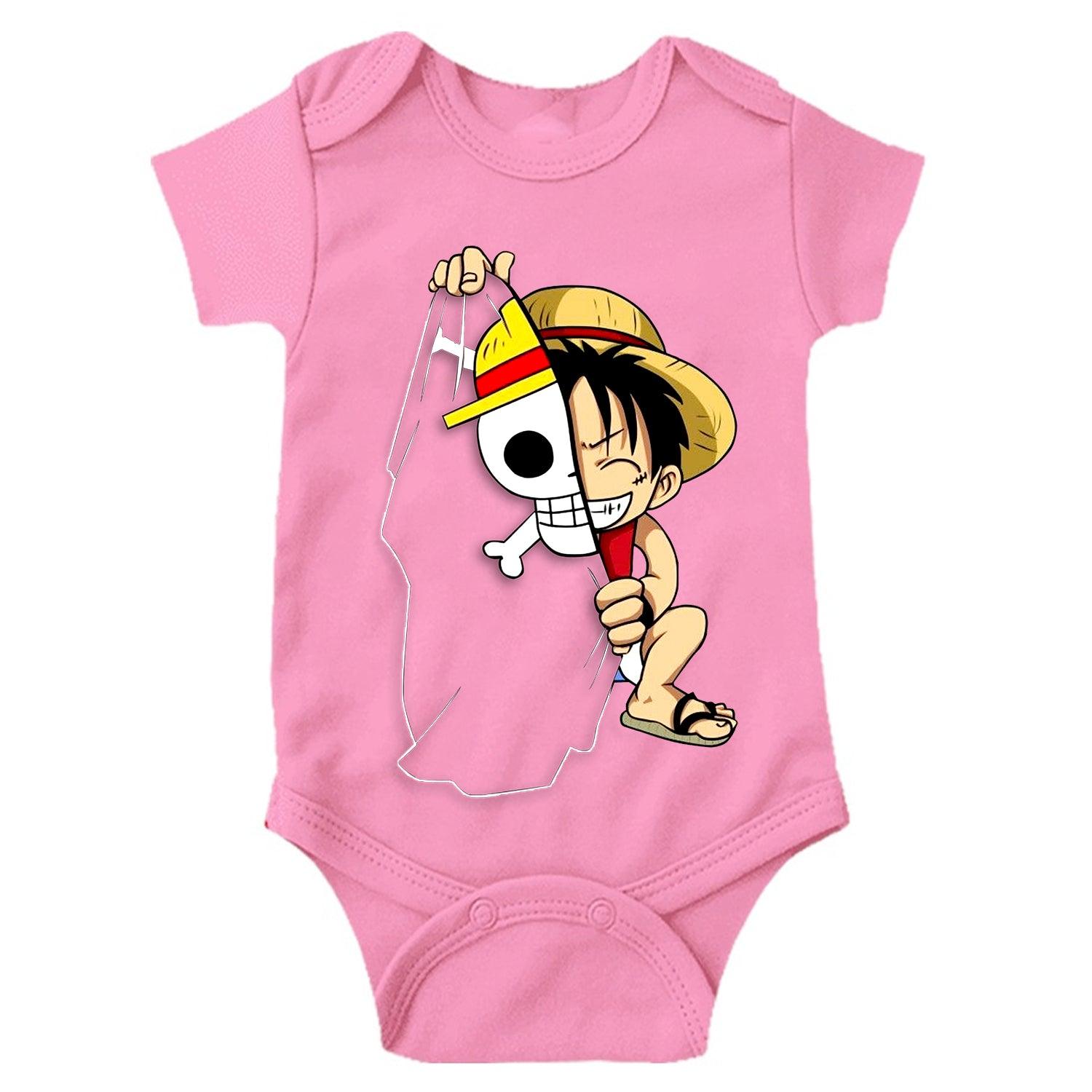 Kid Luffy Unisex Half Sleeve Romper