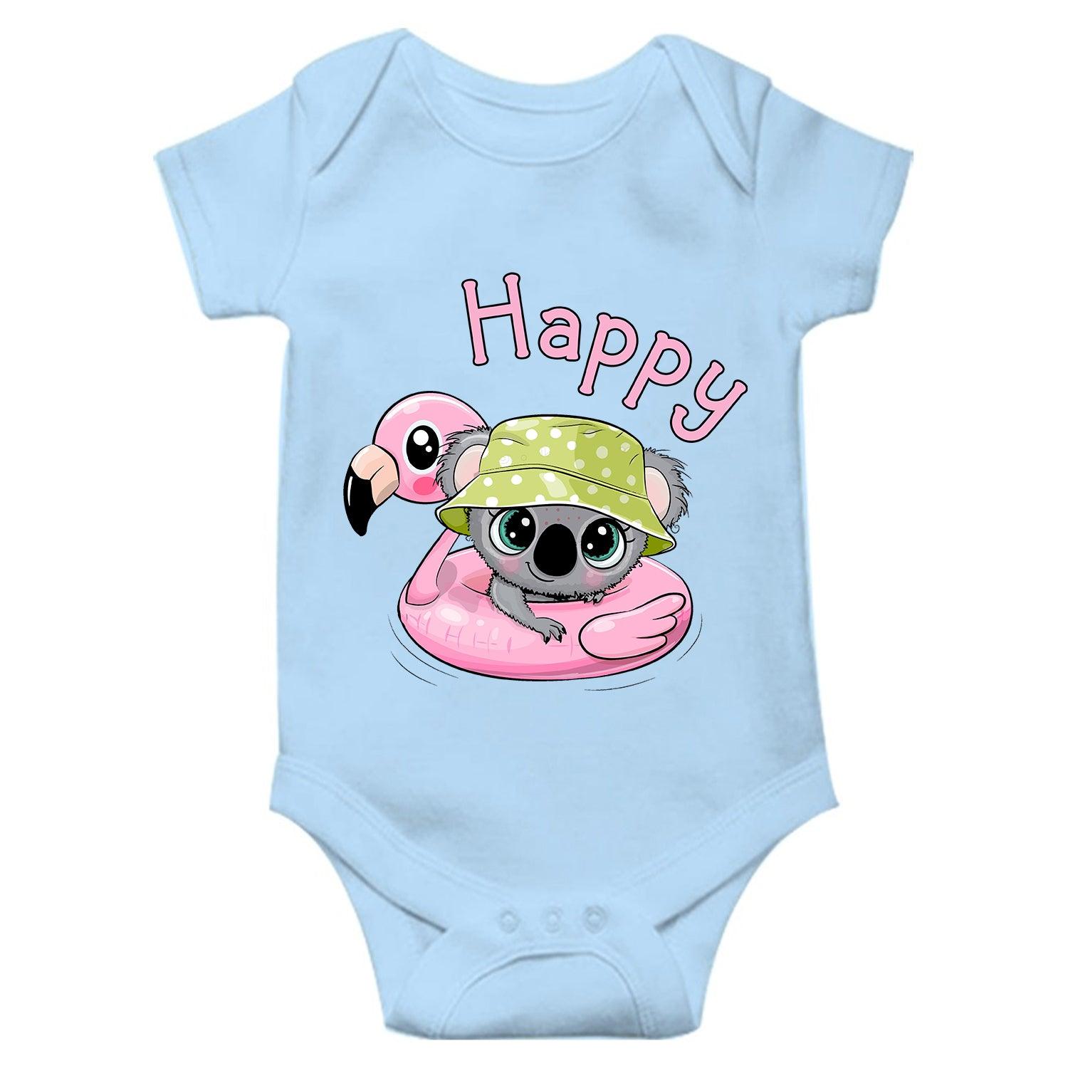Happy Koala Unisex Half Sleeve Romper
