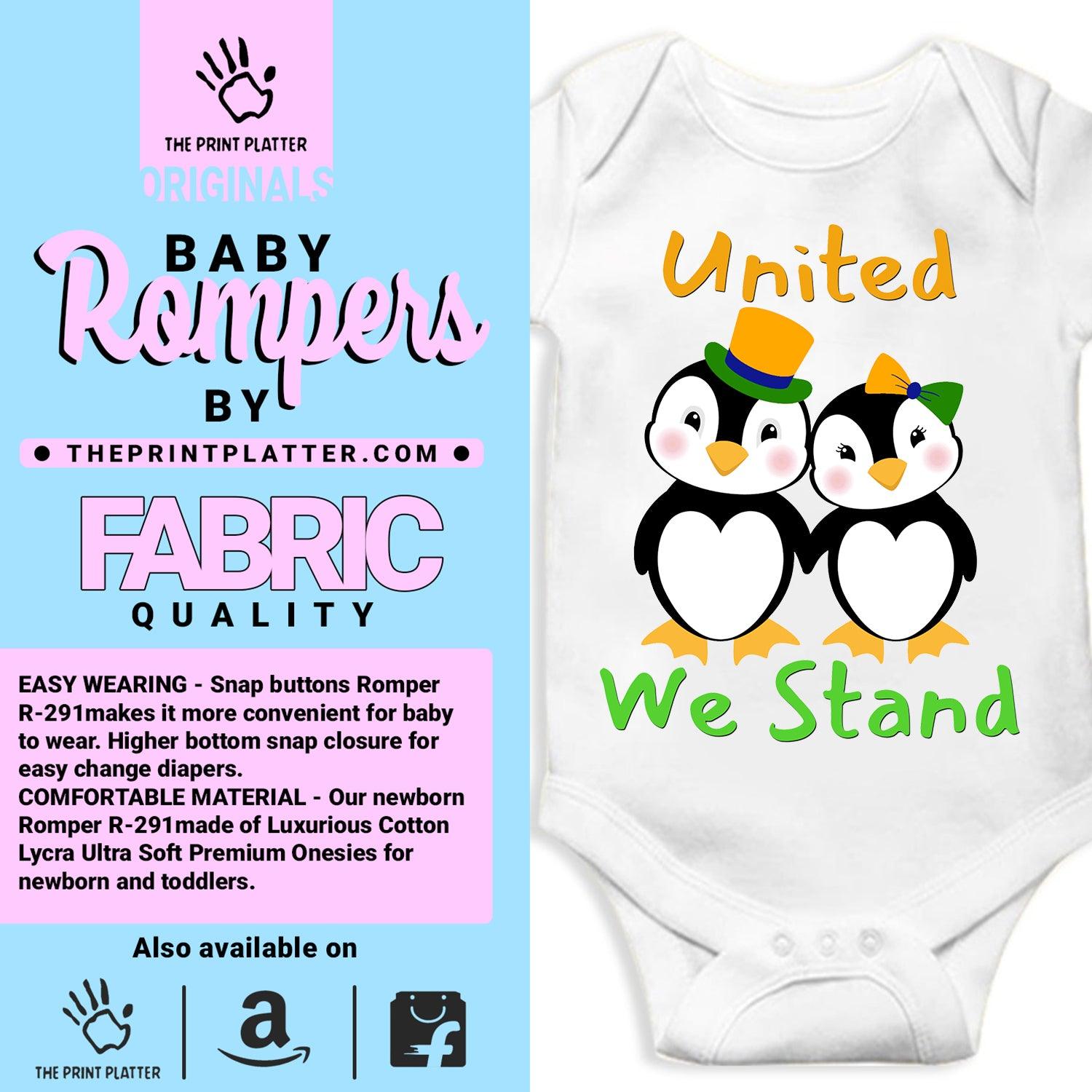 United We Stand Unisex Half Sleeve Romper