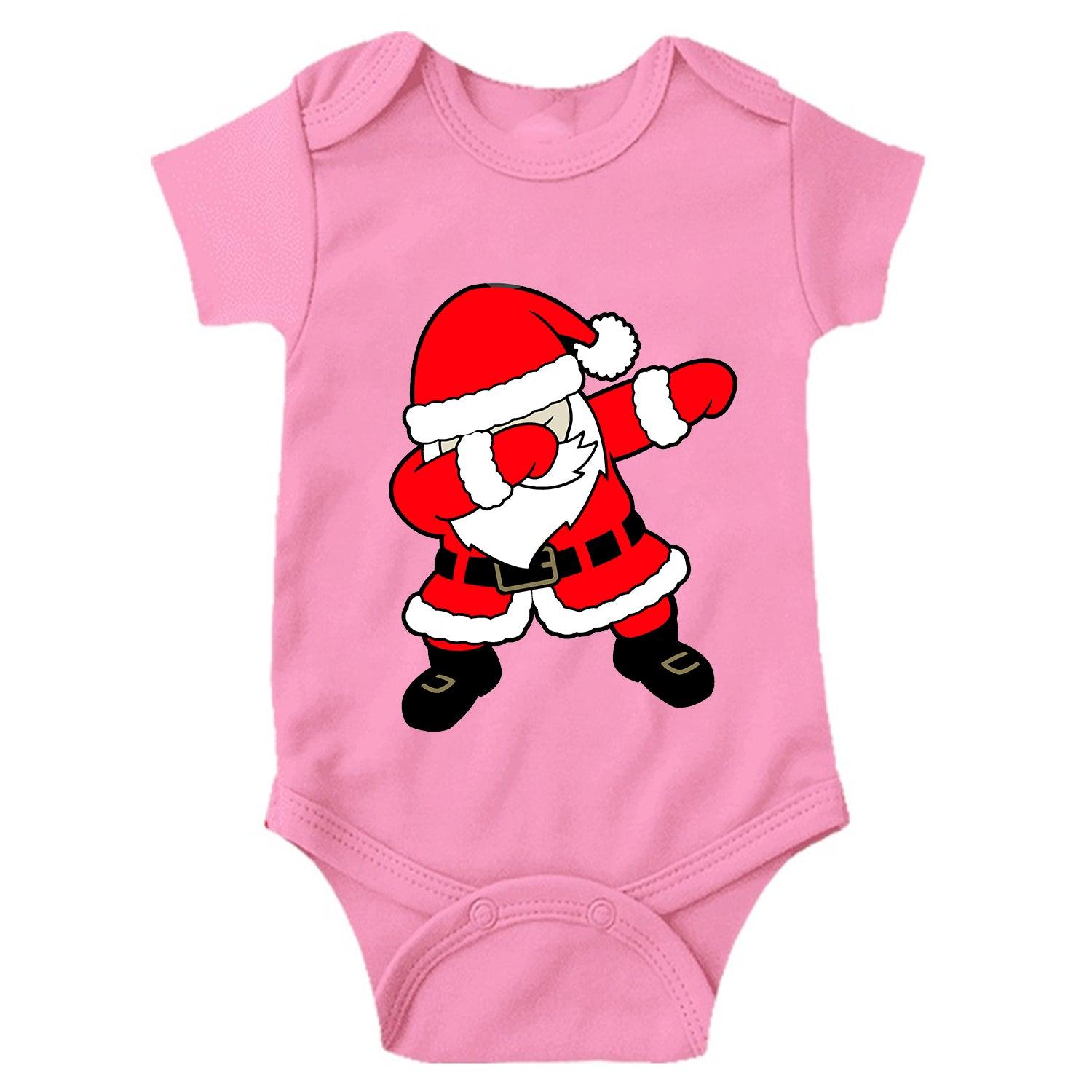Santa Dab Unisex Half Sleeve Romper