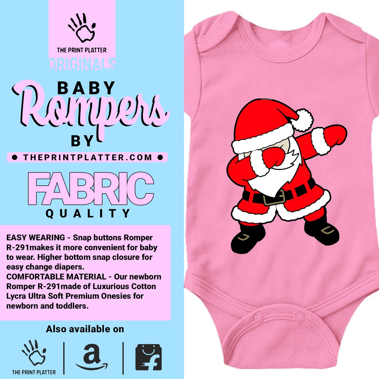 Santa Dab Unisex Half Sleeve Romper