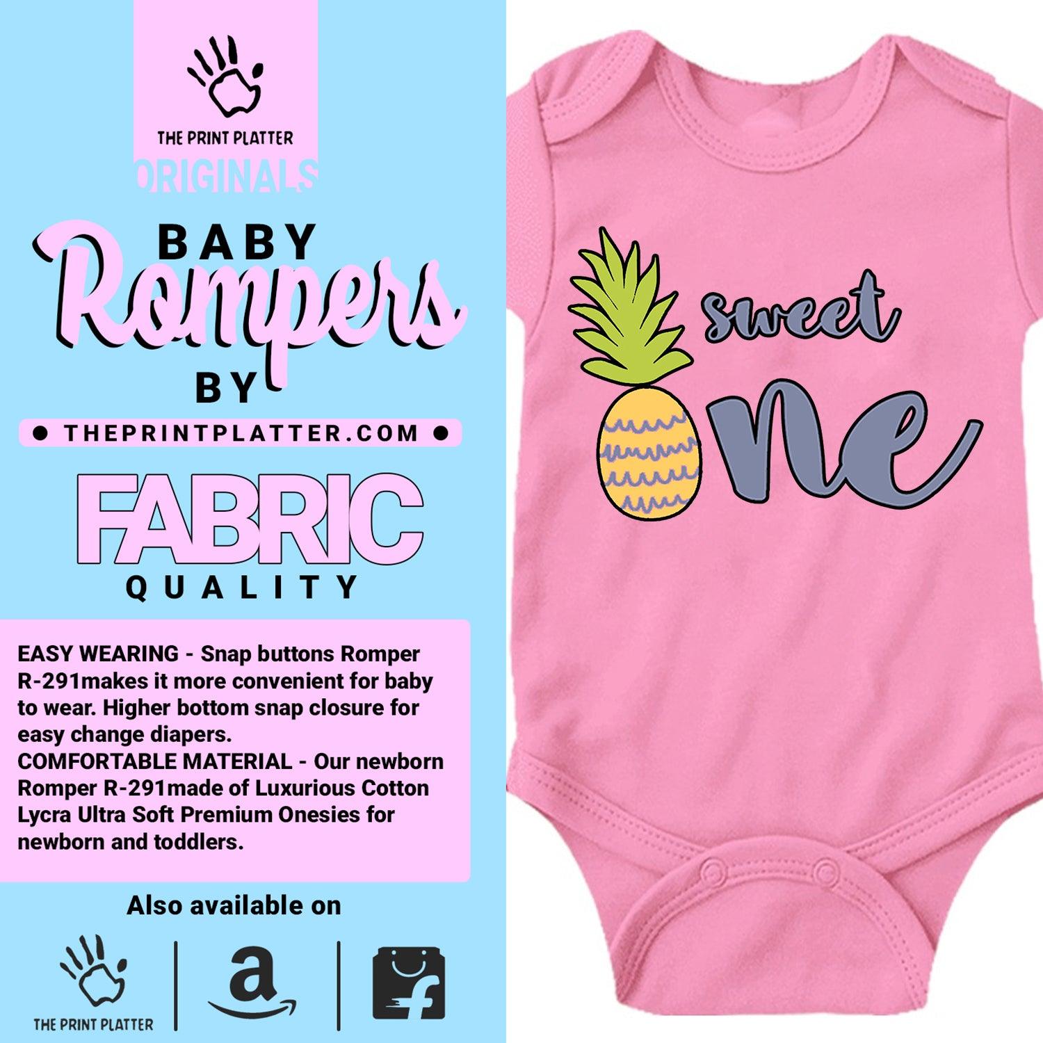 Sweet One Unisex Half Sleeve Romper