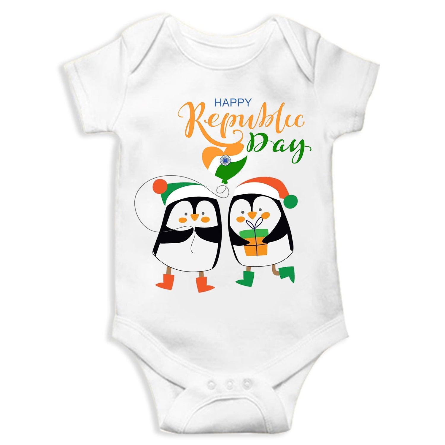 Republic Day Unisex Half Sleeve Romper