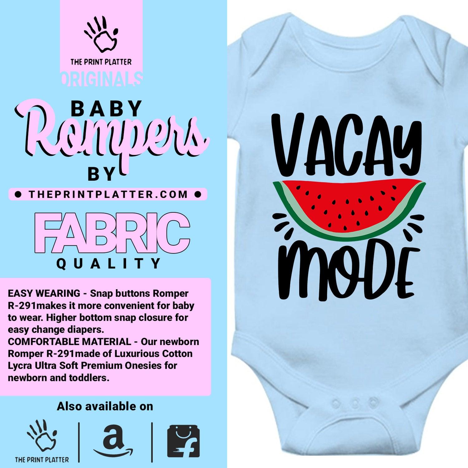 Vacation Mode Unisex Half Sleeve Romper
