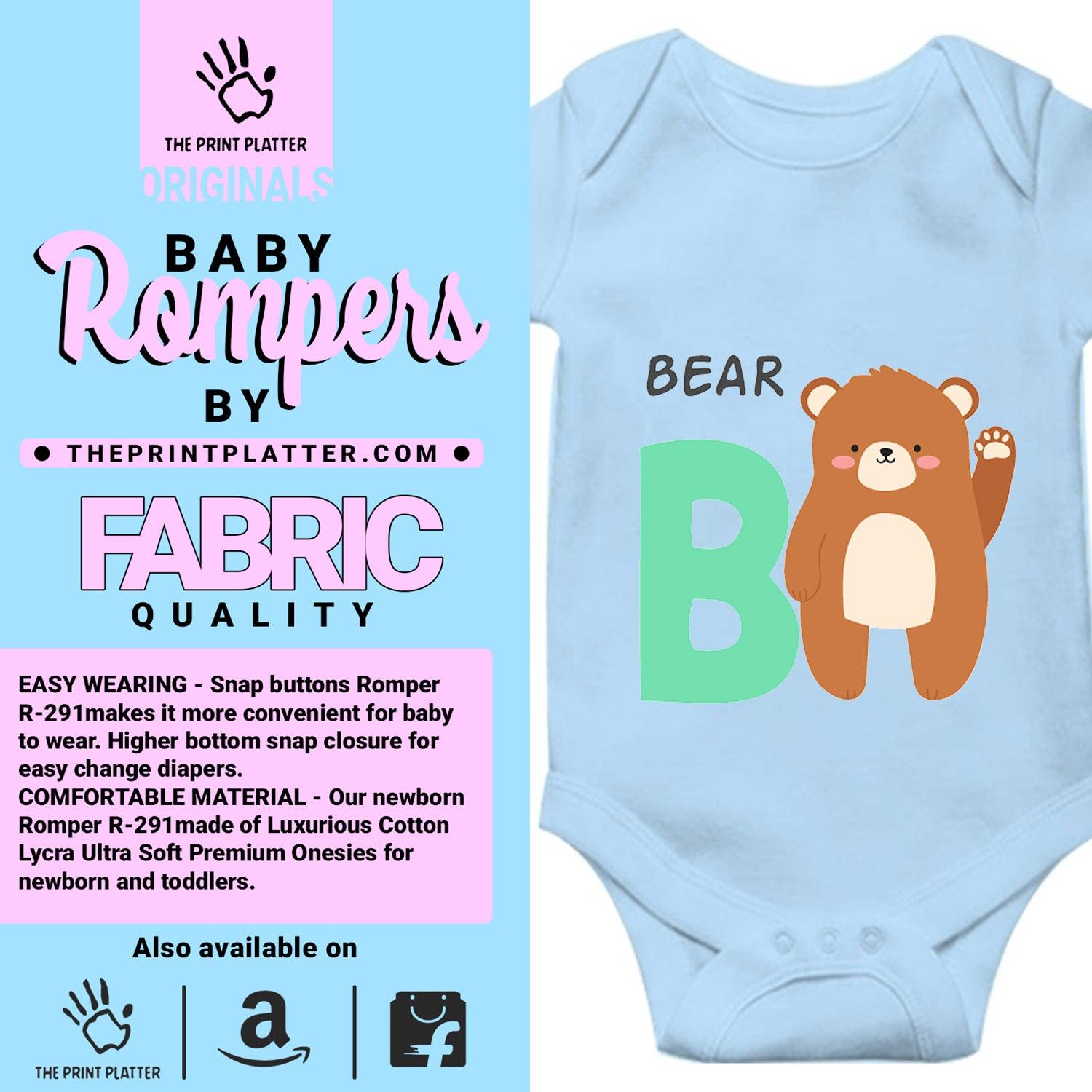 Bear Unisex Half Sleeve Romper