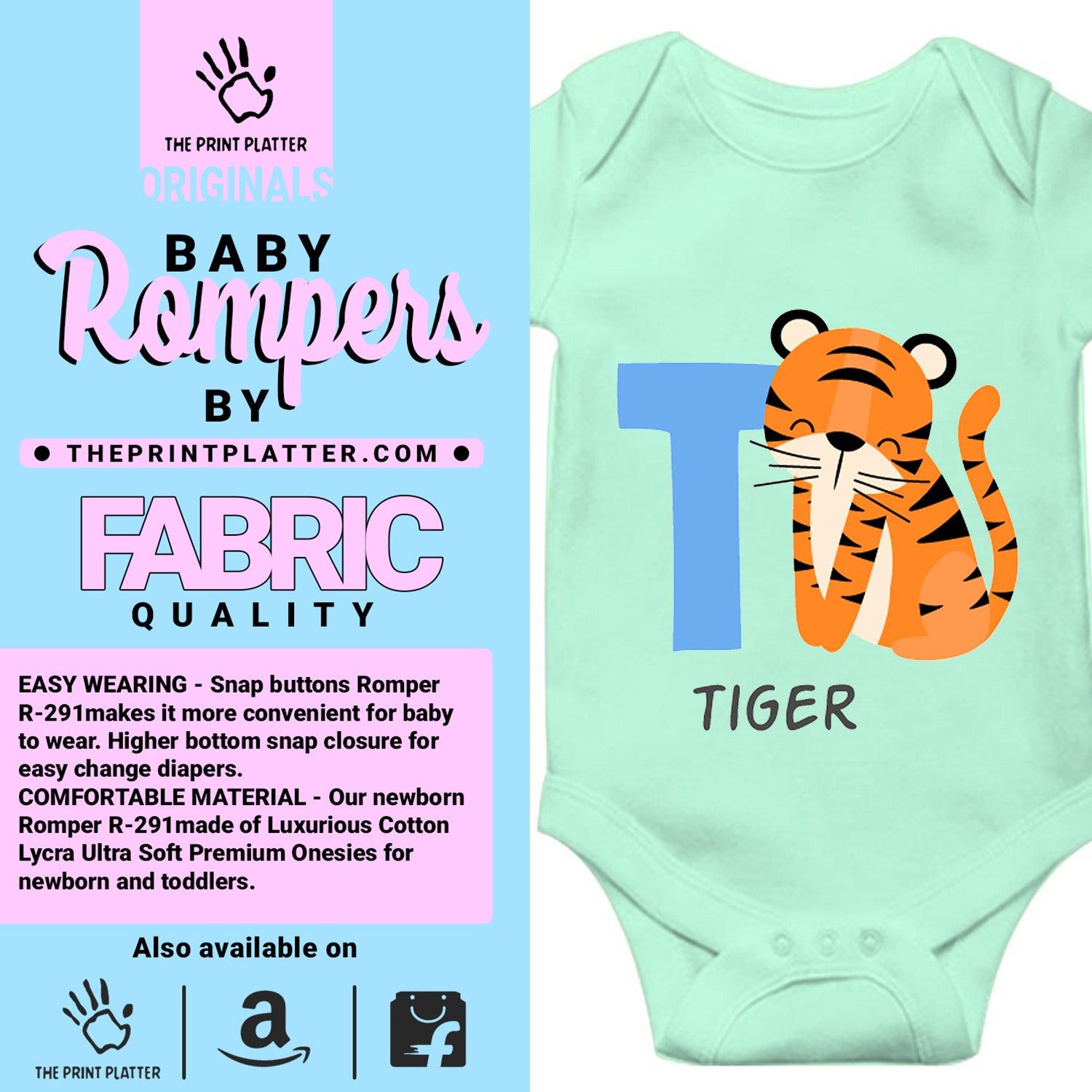 Tiger Unisex Half Sleeve Romper