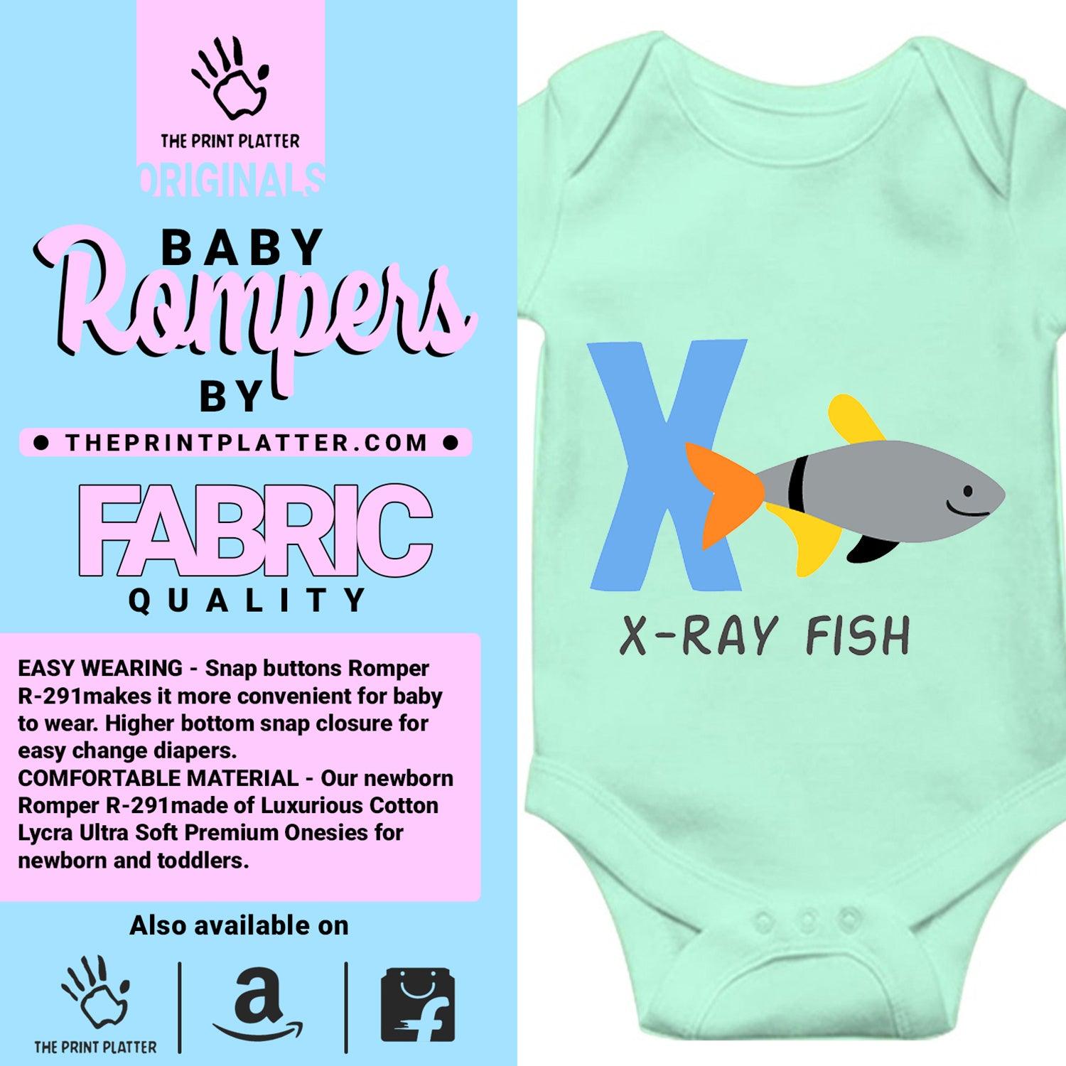XRayFish Unisex Half Sleeve Romper