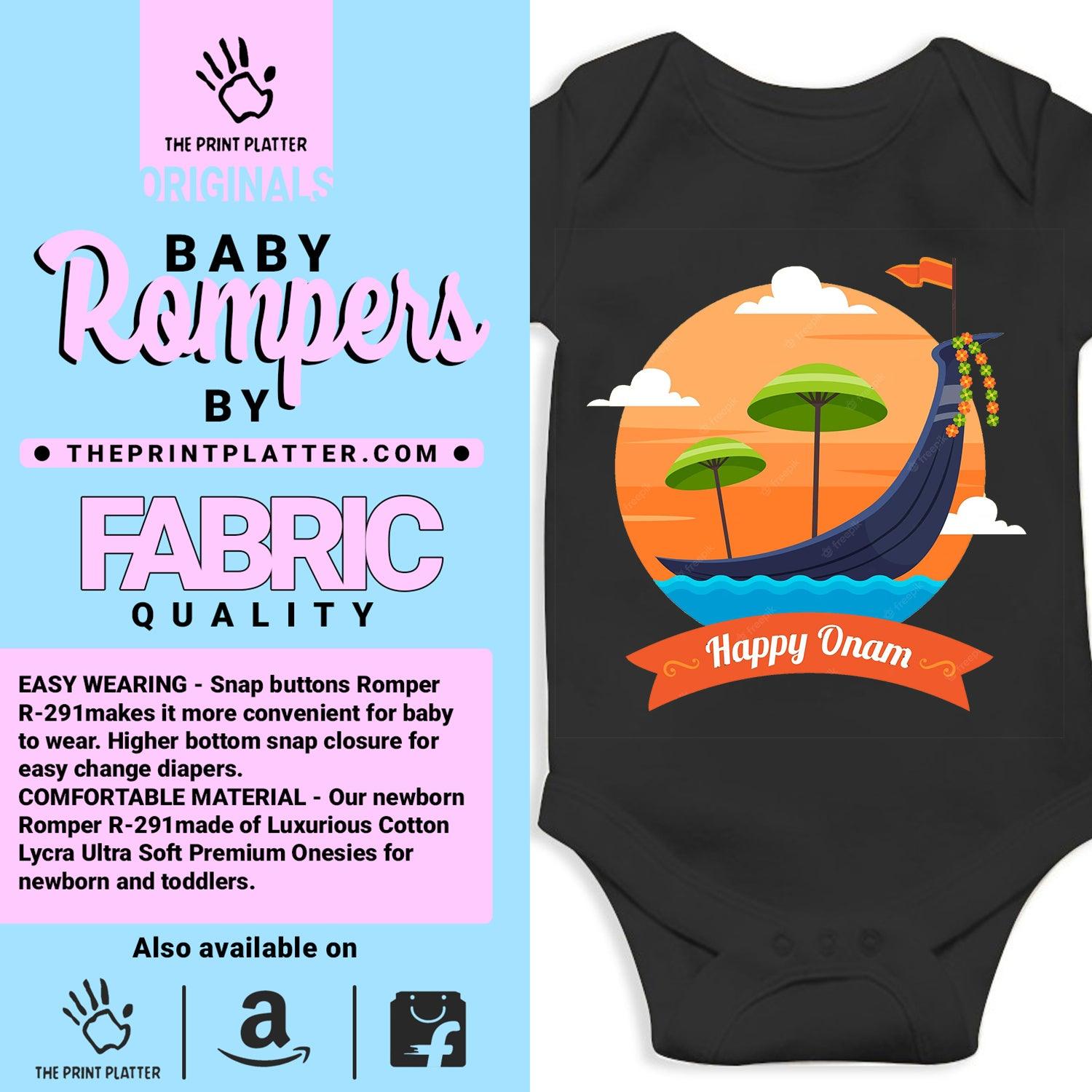 Happy Onam Unisex Half Sleeve Romper