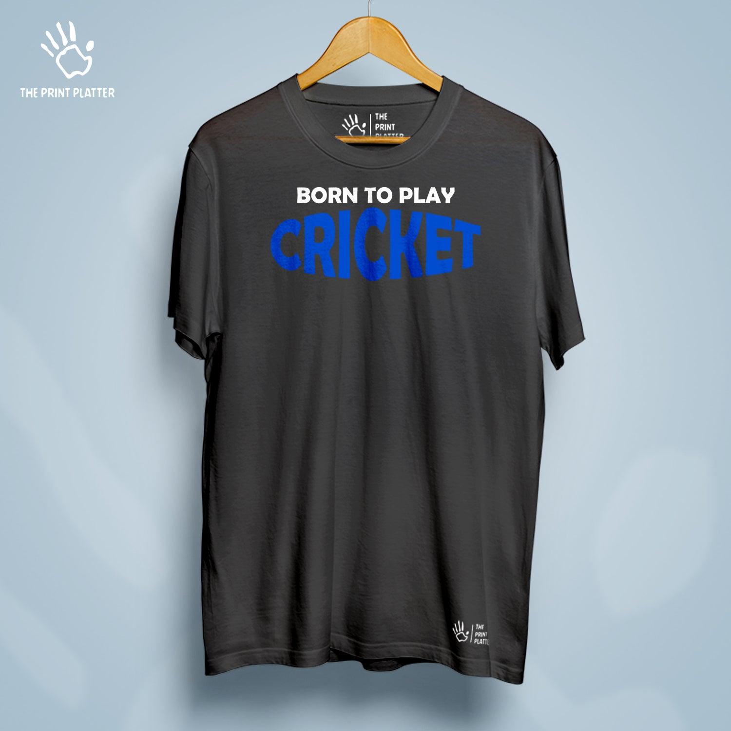 Born To Play Cricket Cotton Bio Wash 180gsm T-shirt | T-R160