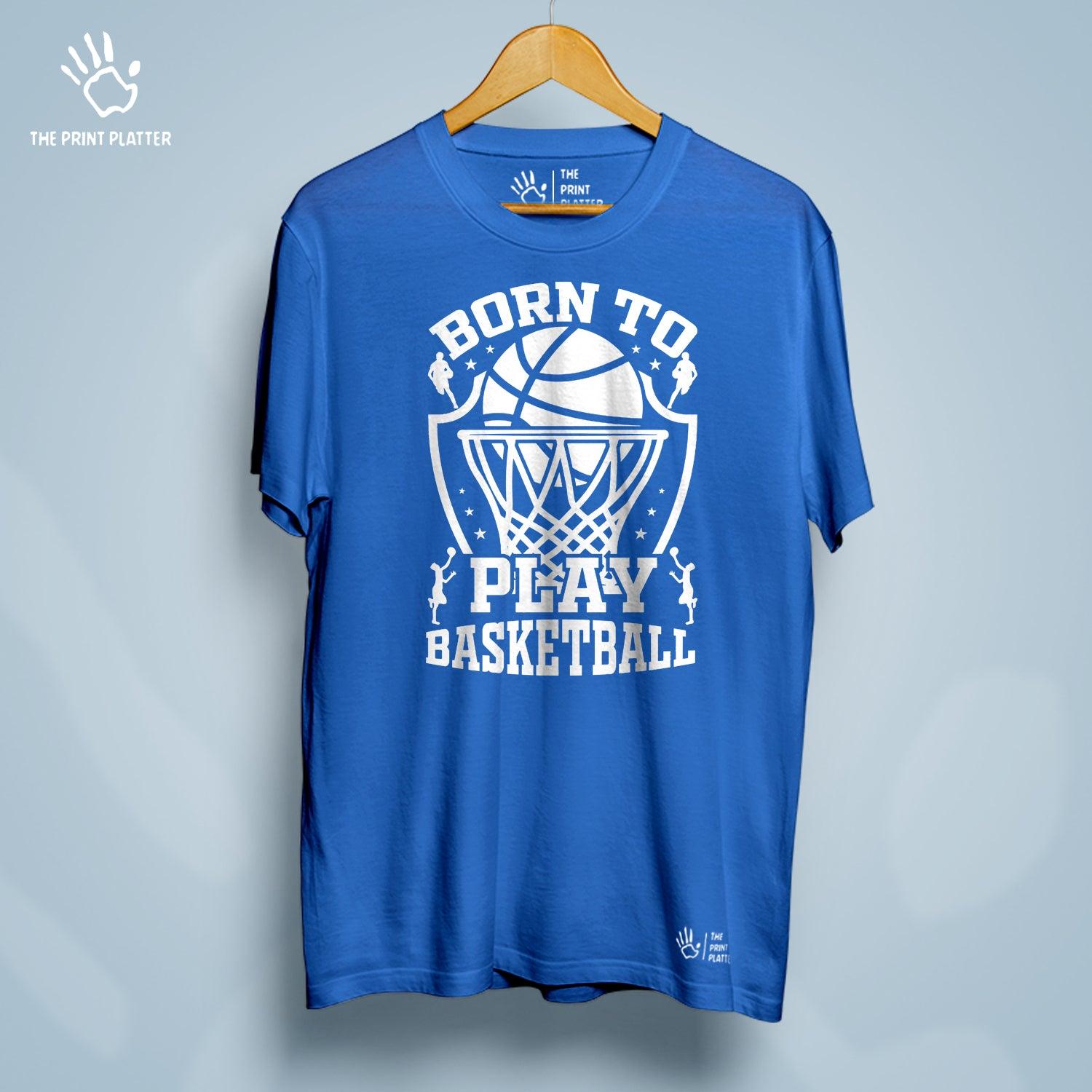 Born To Play Basketball Cotton Bio Wash 180gsm T-shirt | T-R165