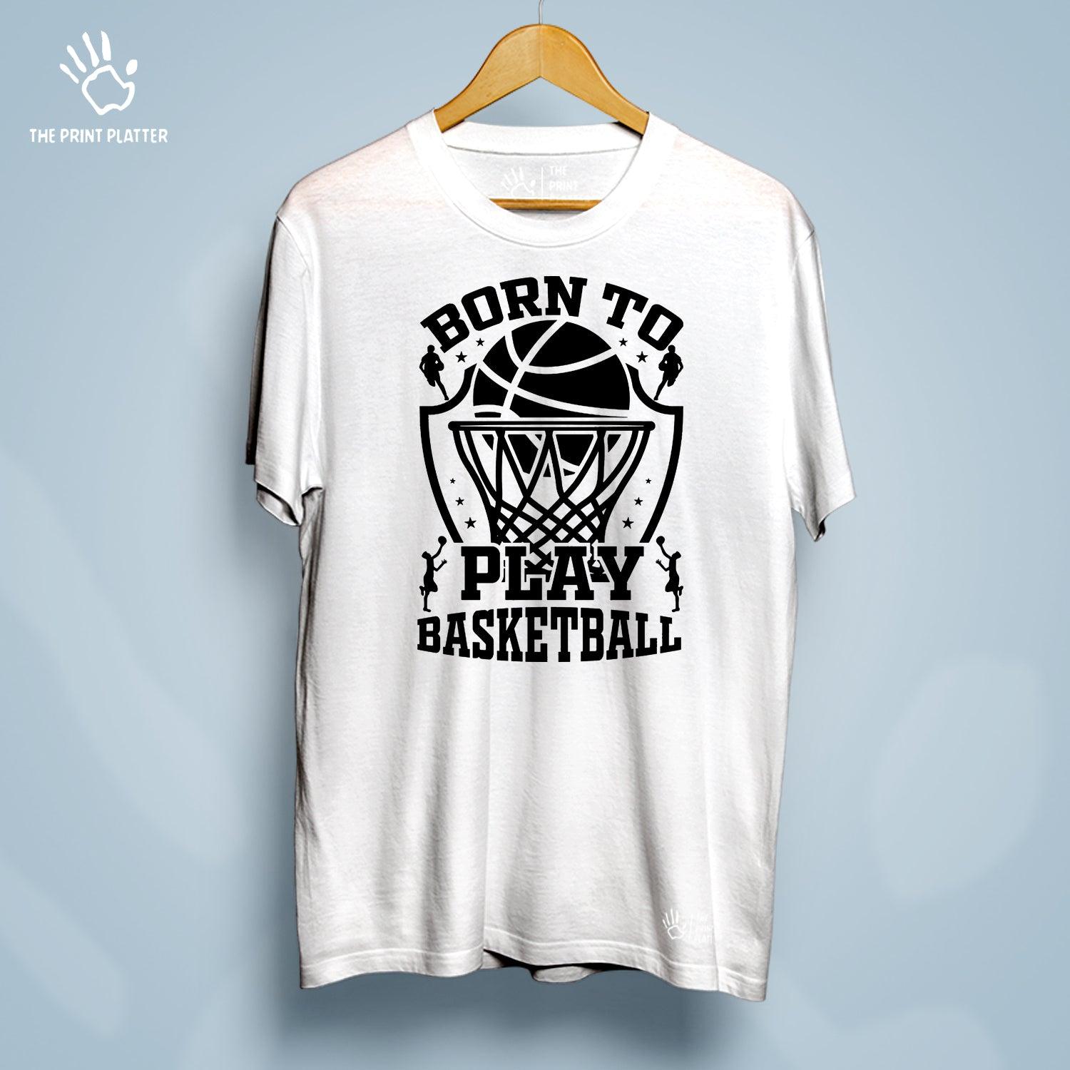 Born To Play Basketball Cotton Bio Wash 180gsm T-shirt | T-R165