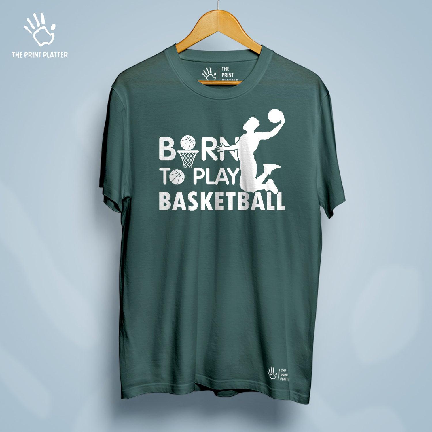 Born To Play Basketball Cotton Bio Wash 180gsm T-shirt | T-R167