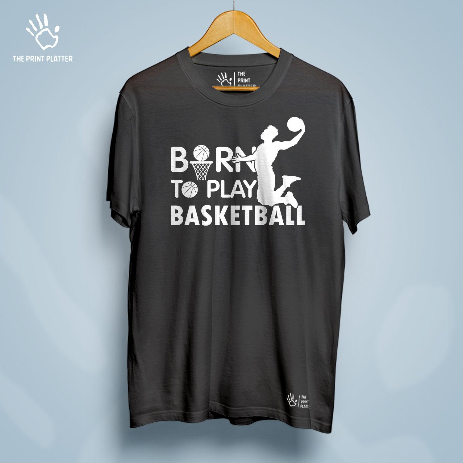 Born To Play Basketball Cotton Bio Wash 180gsm T-shirt | T-R167