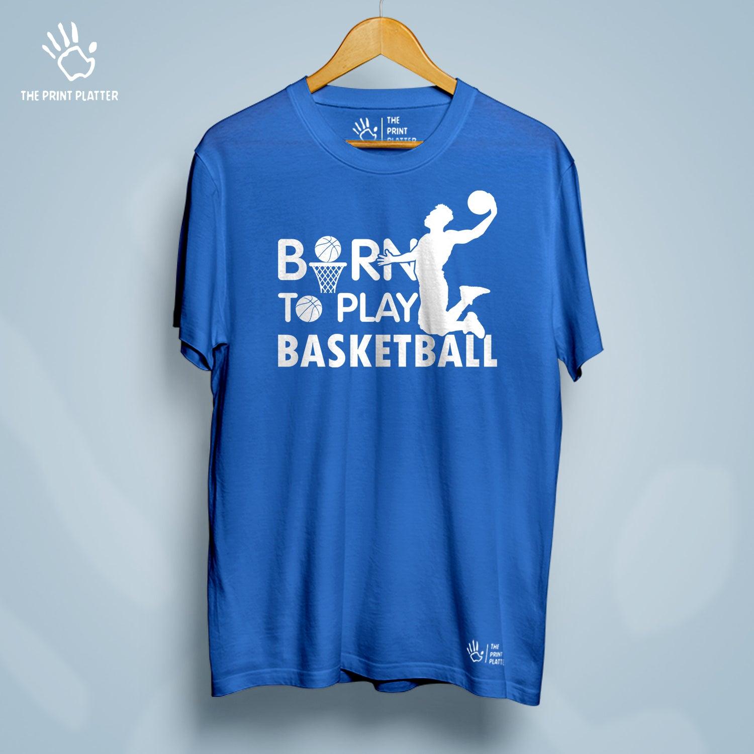 Born To Play Basketball Cotton Bio Wash 180gsm T-shirt | T-R167