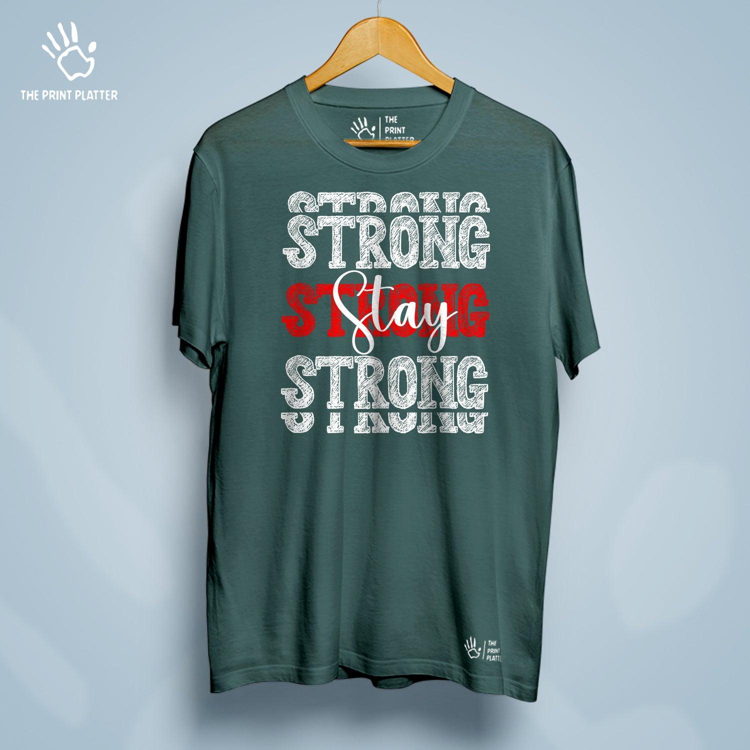 Stay Strong Cotton Bio Wash 180gsm T-shirt | T-R178