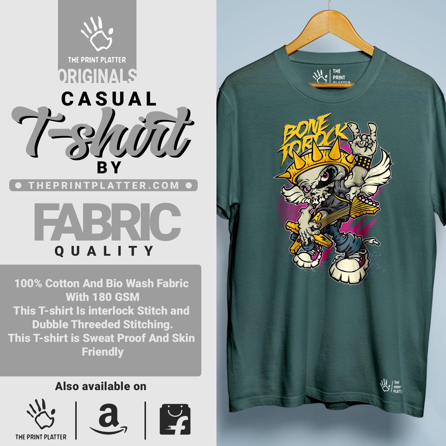 Born to Rock Cotton Bio Wash 180gsm T-shirt | T-R185