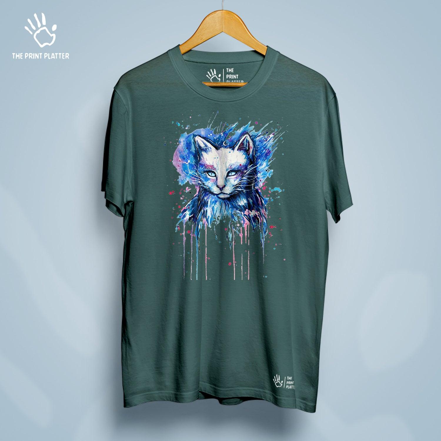 Cat Panting Cotton Bio Wash 180gsm T-shirt | T-R186