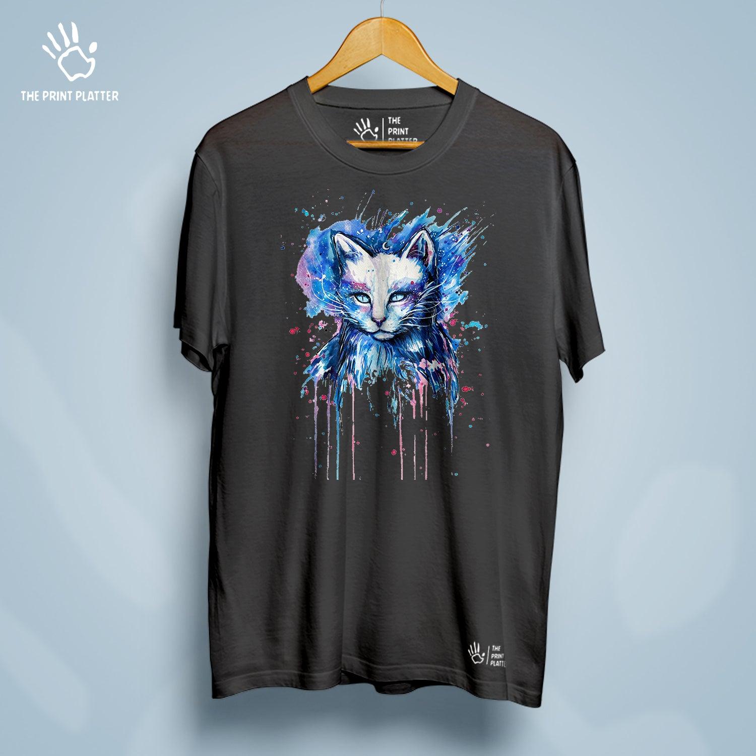 Cat Panting Cotton Bio Wash 180gsm T-shirt | T-R186