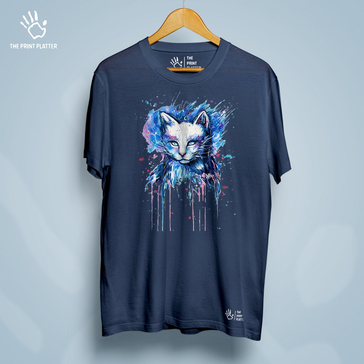 Cat Panting Cotton Bio Wash 180gsm T-shirt | T-R186