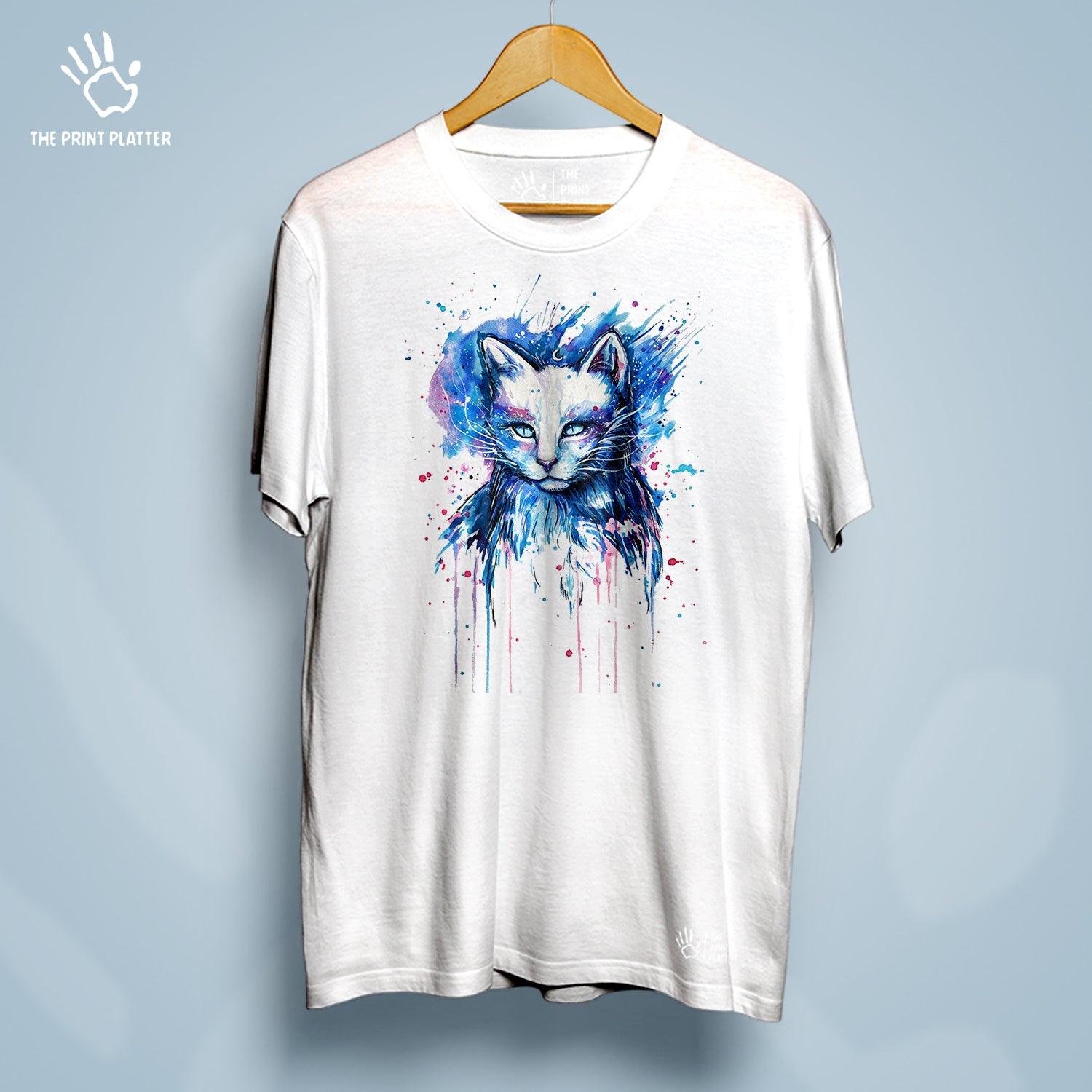 Cat Panting Cotton Bio Wash 180gsm T-shirt | T-R186