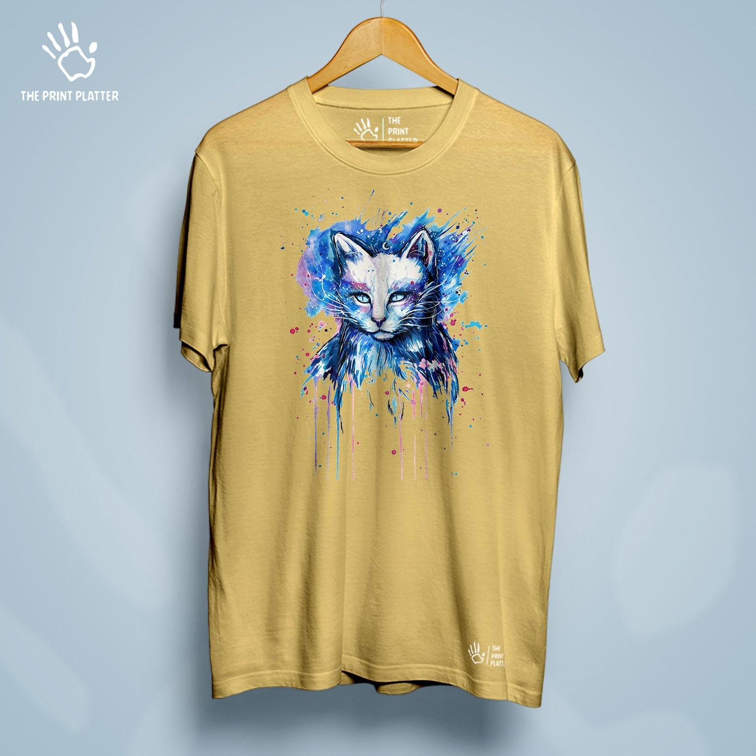Cat Panting Cotton Bio Wash 180gsm T-shirt | T-R186