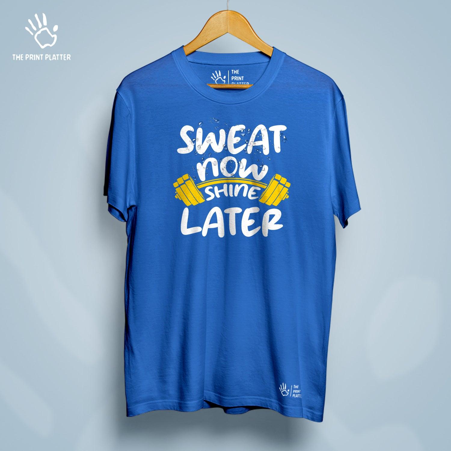 Sweat Now Shine Later Cotton Bio Wash 180gsm T-shirt | T-R23