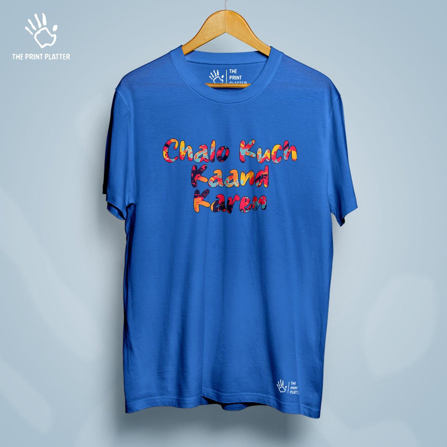 Chalo Kuch Kaand Kare Cotton Bio Wash 180gsm T-shirt | T-R242