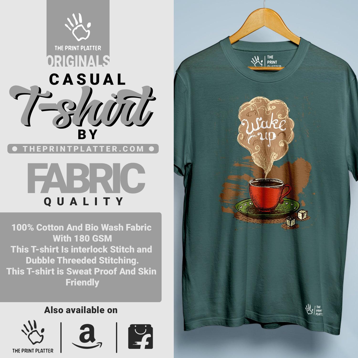Tea Wake Up Cotton Bio Wash 180gsm T-shirt | T-R243