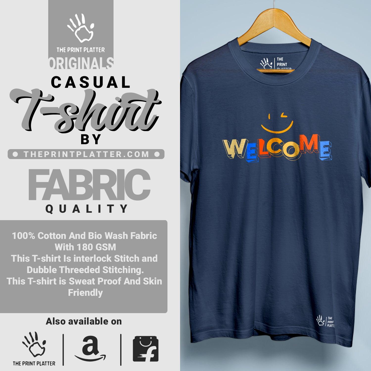 Welcome Cotton Bio Wash 180gsm T-shirt | T-R244