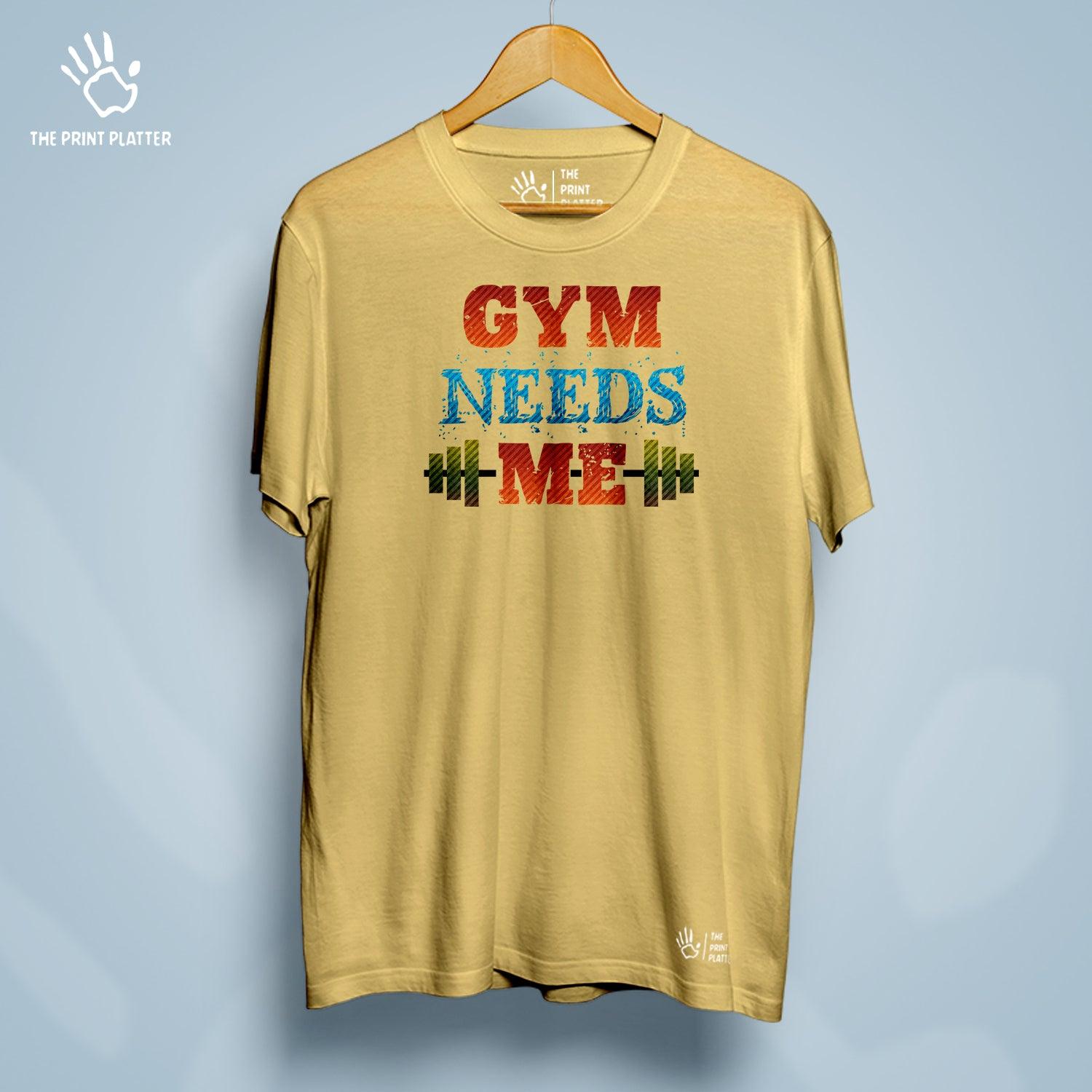 Gym Need Me Cotton Bio Wash 180gsm T-shirt | T-R27