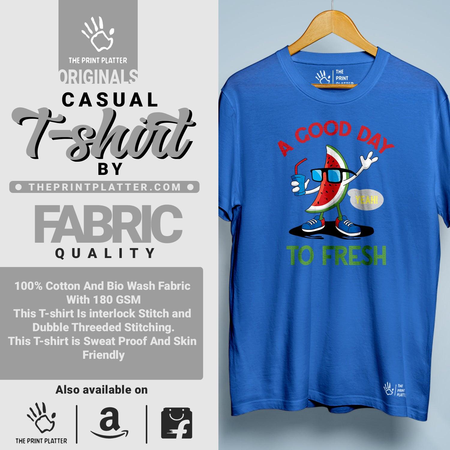 A Good Day To Fresh Cotton Bio Wash 180gsm T-shirt | T-R281