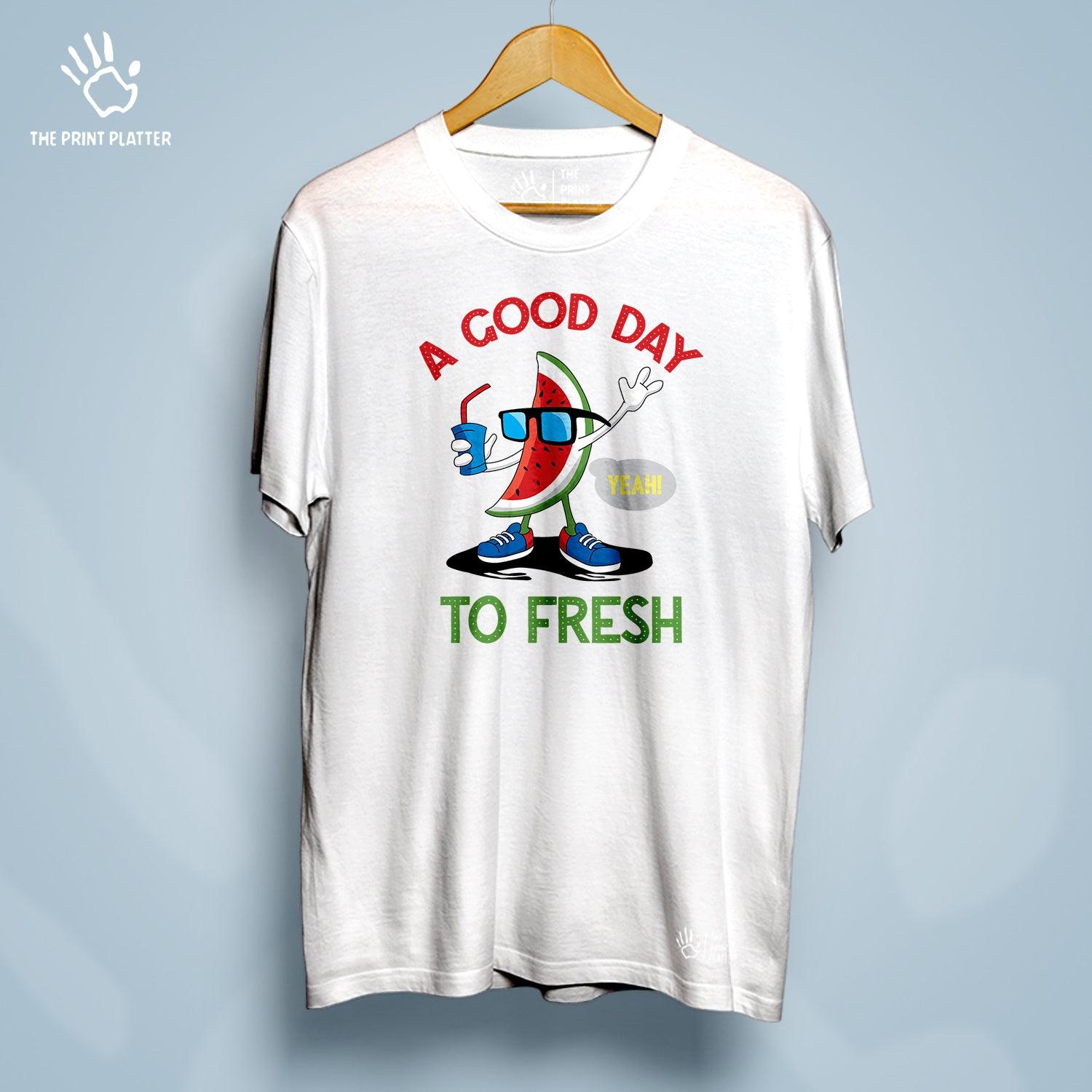 A Good Day To Fresh Cotton Bio Wash 180gsm T-shirt | T-R281