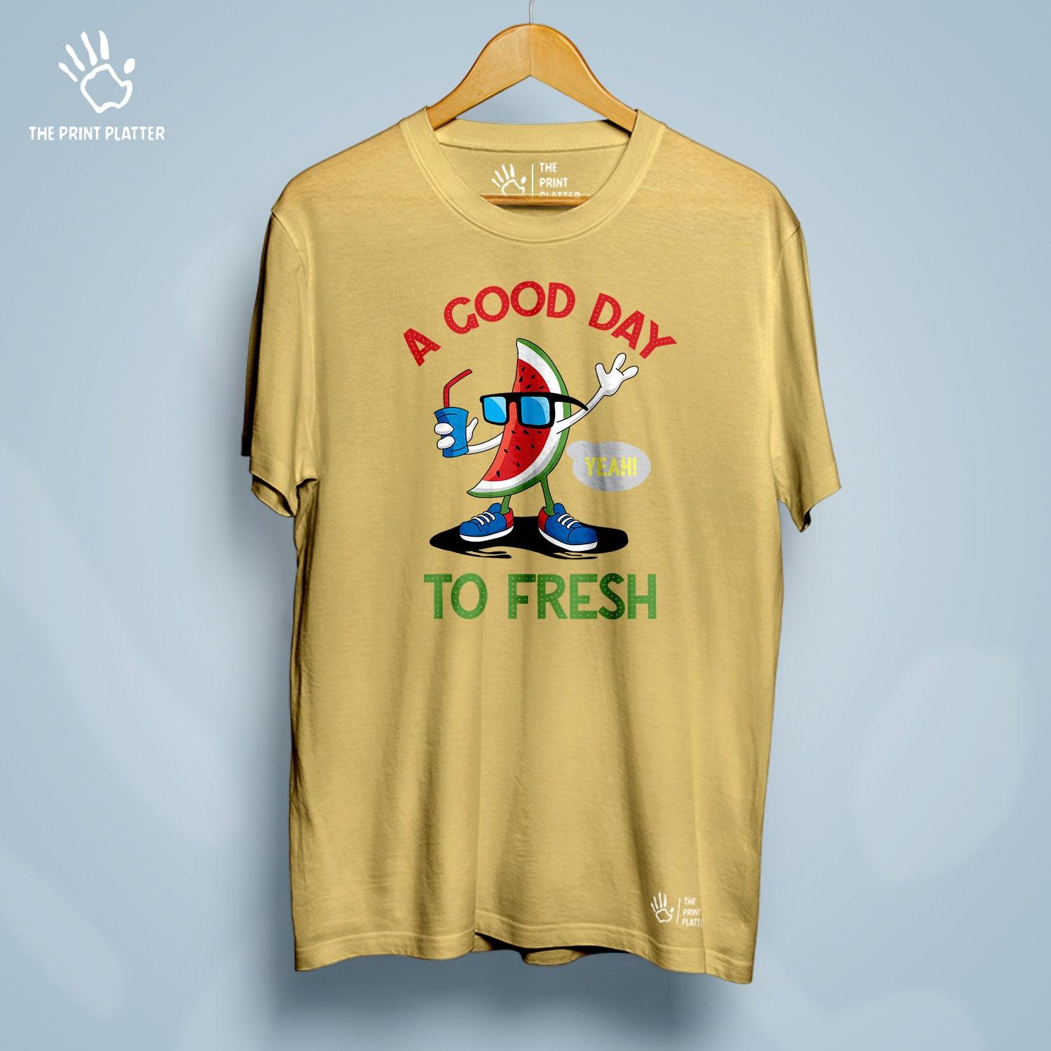 A Good Day To Fresh Cotton Bio Wash 180gsm T-shirt | T-R281