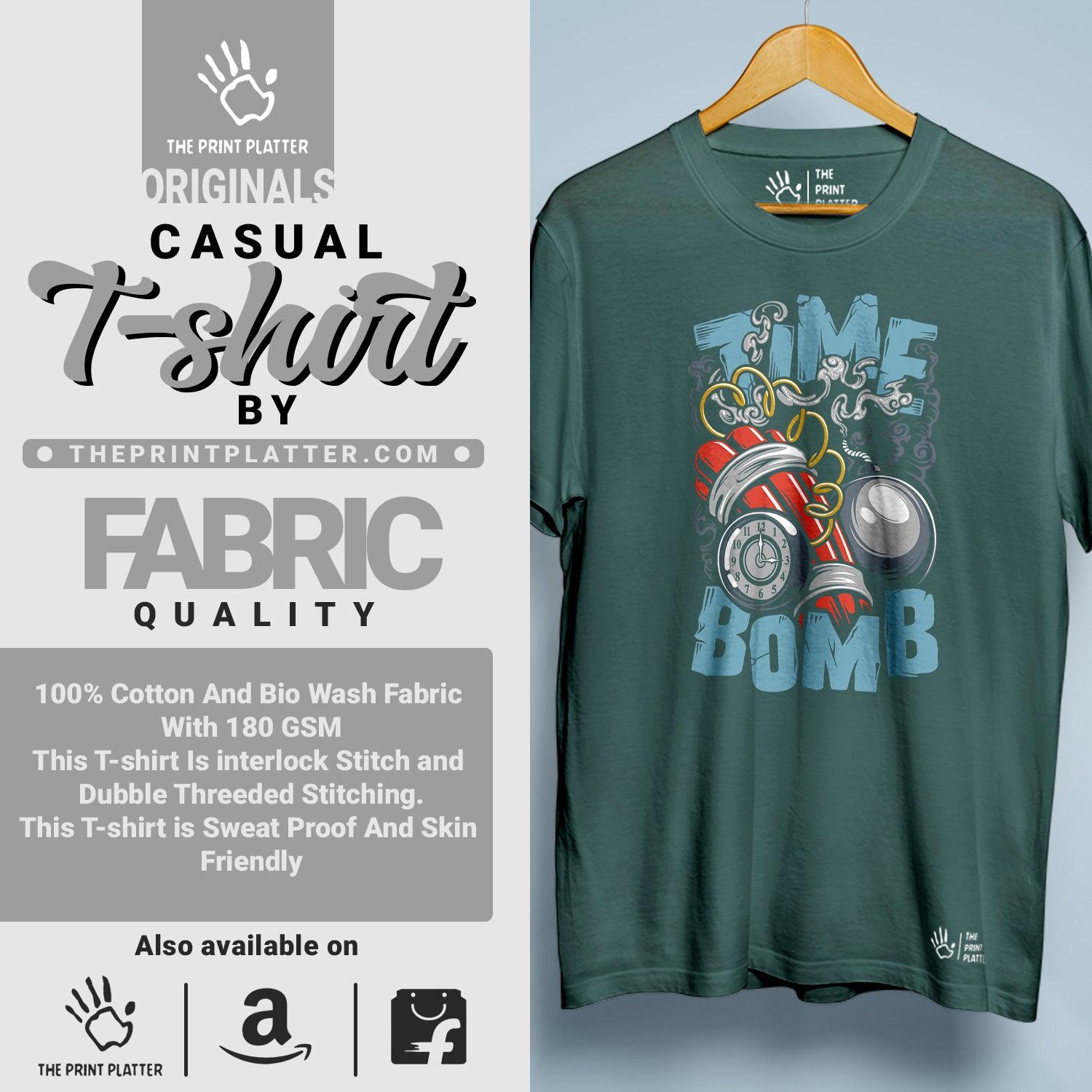 Time Bomb Cotton Bio Wash 180gsm T-shirt | T-R286