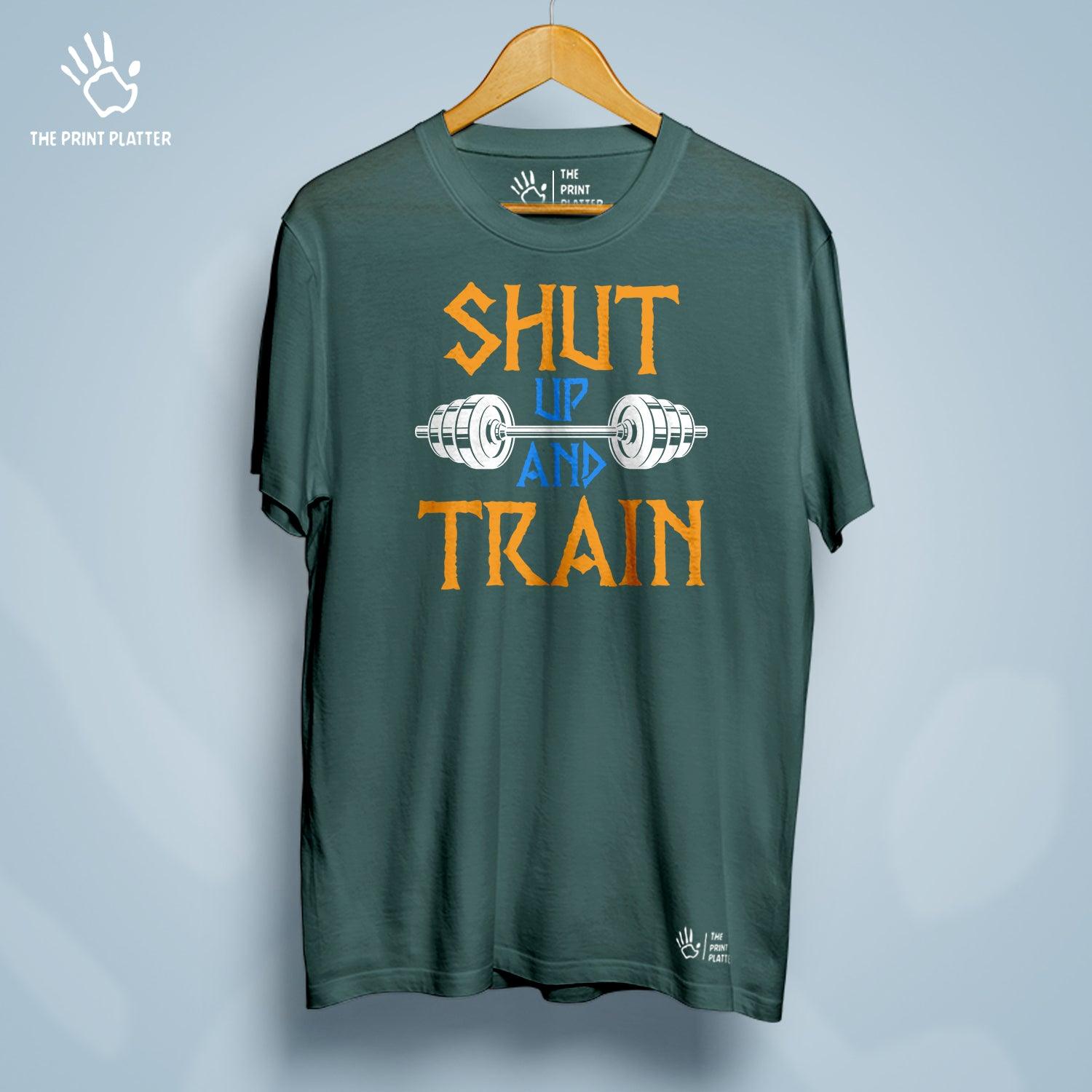 Shut Up And Train Cotton Bio Wash 180gsm T-shirt | T-R29