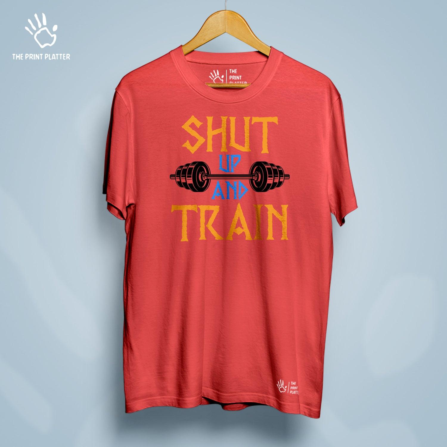 Shut Up And Train Cotton Bio Wash 180gsm T-shirt | T-R29