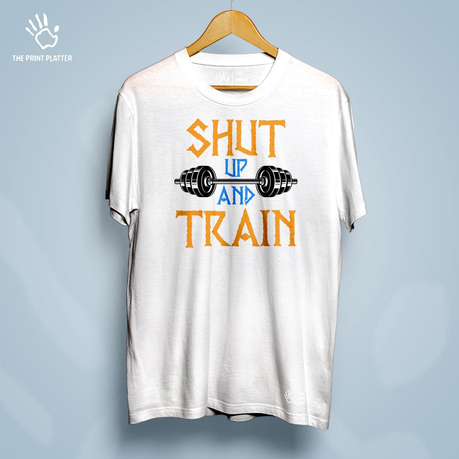 Shut Up And Train Cotton Bio Wash 180gsm T-shirt | T-R29