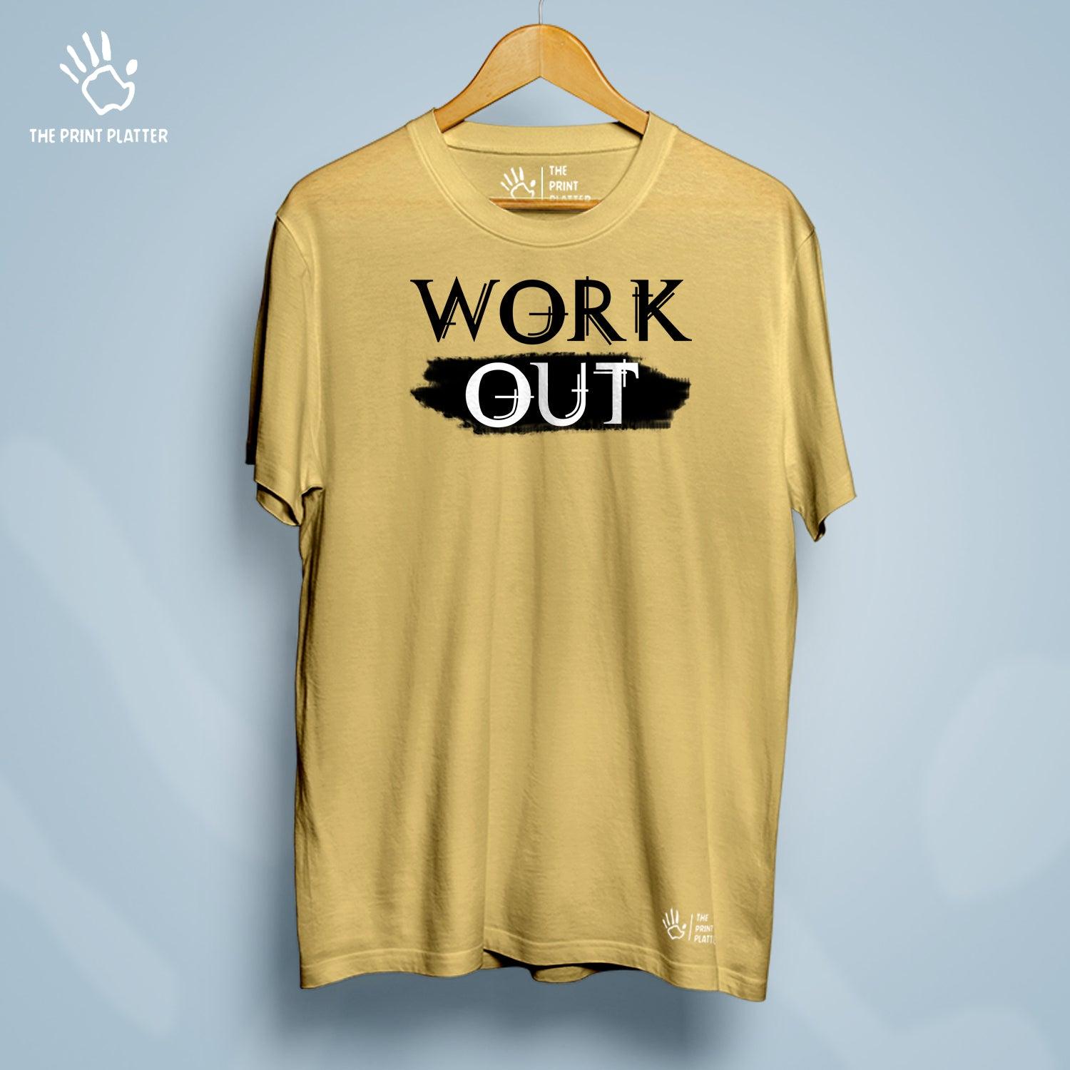 Work Out Cotton Bio Wash 180gsm T-shirt | T-R31