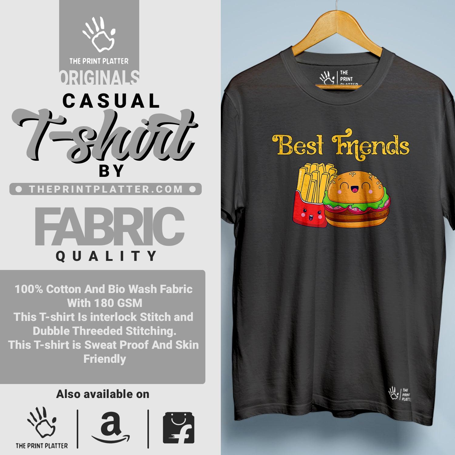 Best Friends Cotton Bio Wash 180gsm T-shirt | T-R314