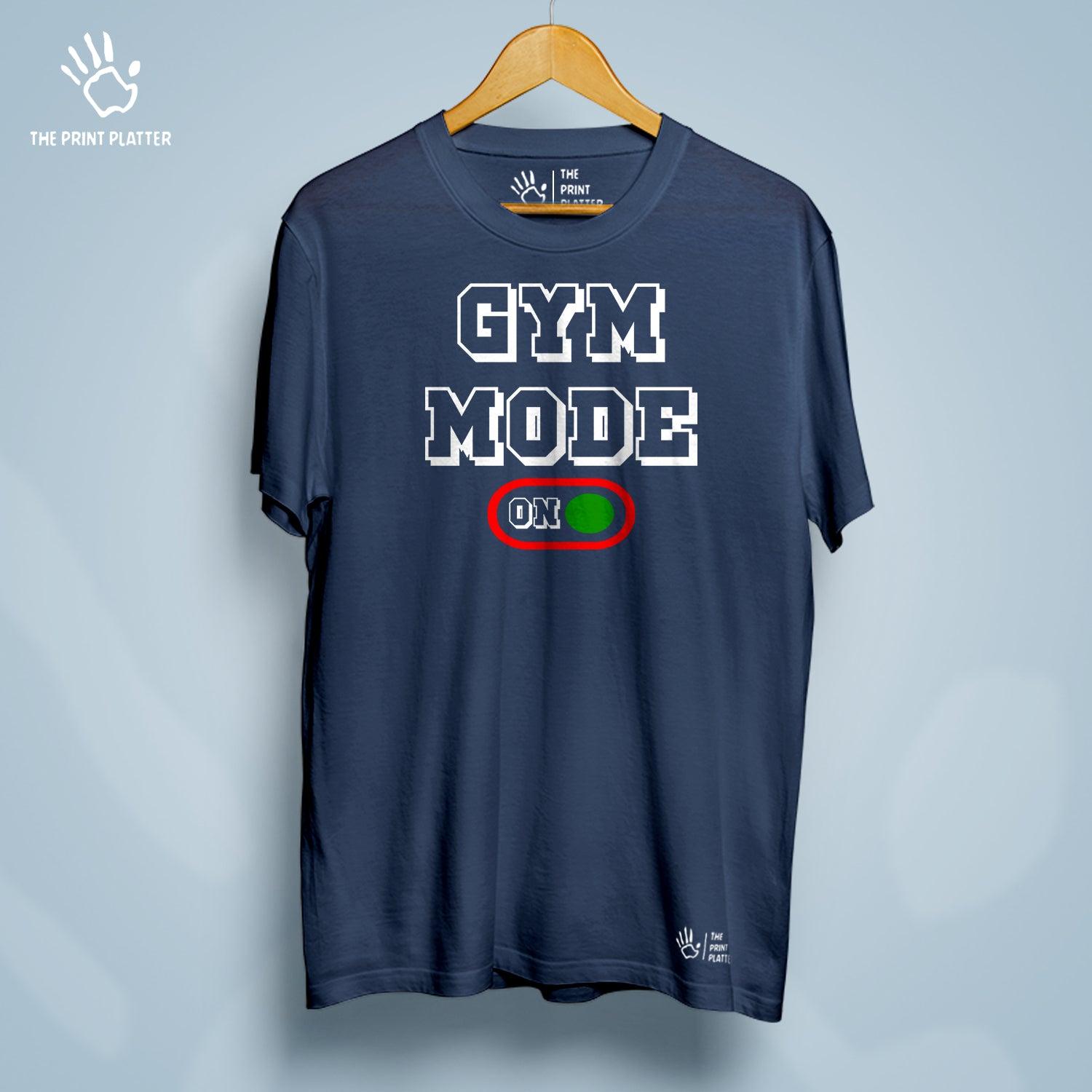Gym Mode On Cotton Bio Wash 180gsm T-shirt | T-R33